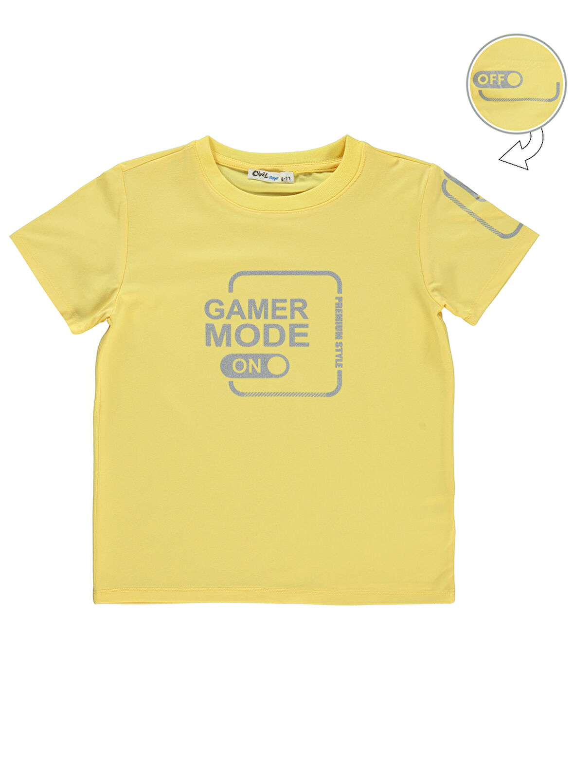 Civil Boys Erkek Çocuk Tişört 10-13 Yaş Sarı