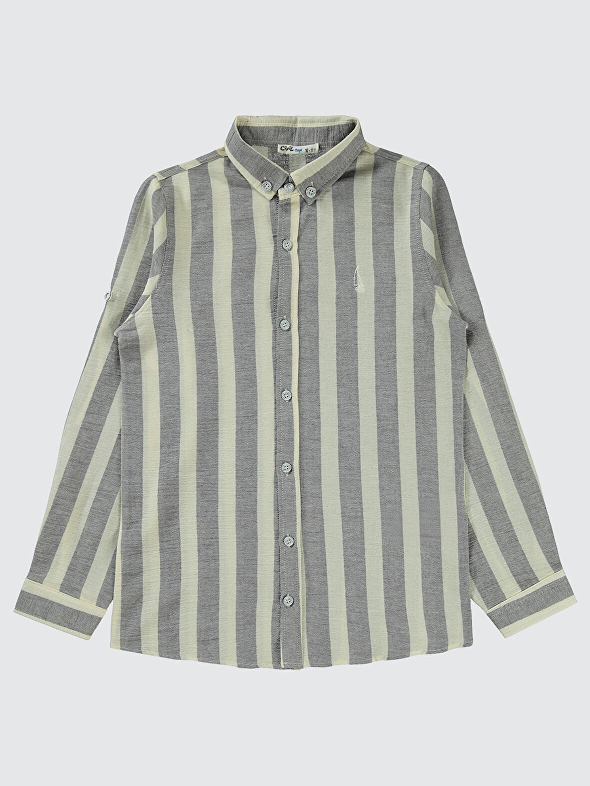 Civil Boys Erkek Çocuk Gömlek 10-13 Yaş Gri