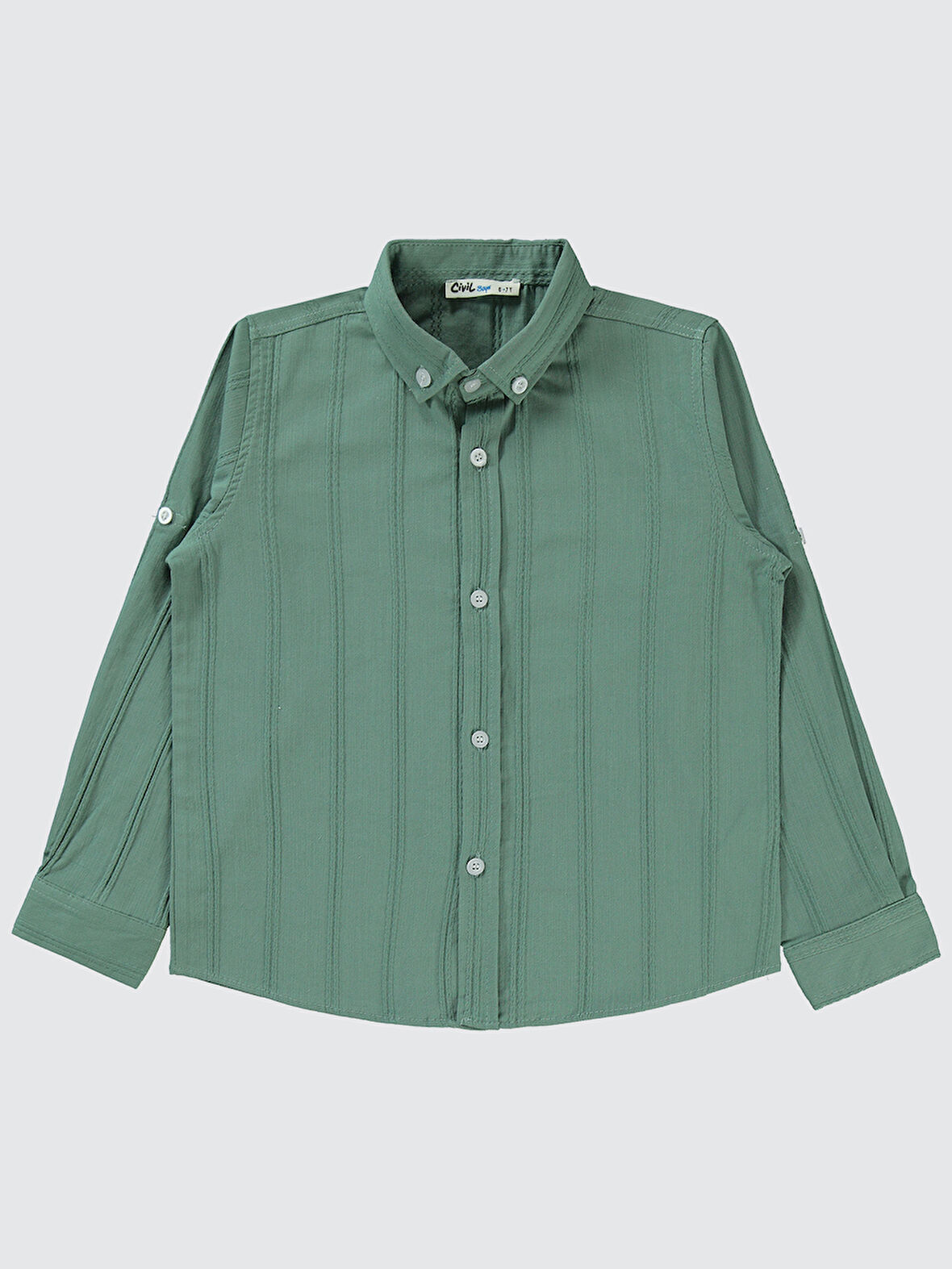 Civil Boys Erkek Çocuk Gömlek 10-13 Yaş Haki