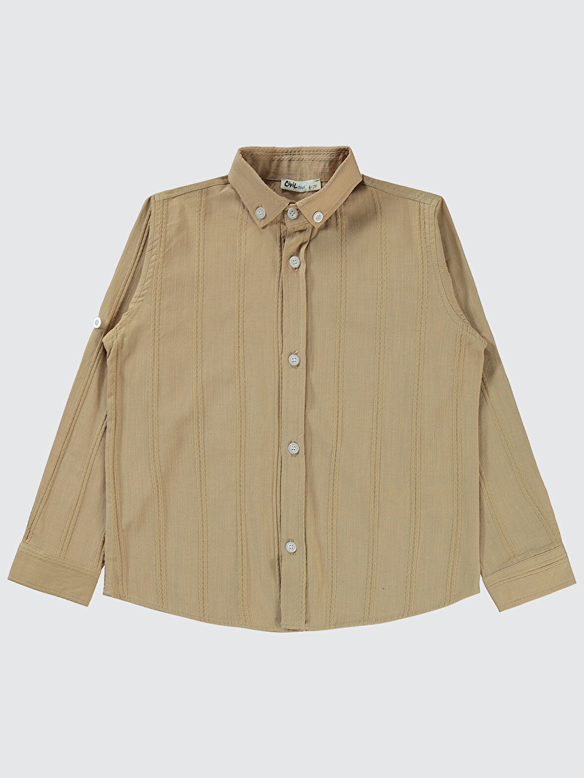 Civil Boys Erkek Çocuk Gömlek 10-13 Yaş Kahverengi
