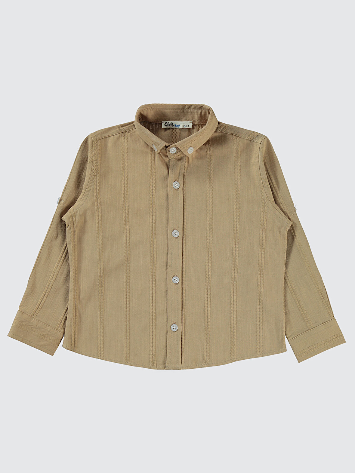 Civil Boys Erkek Çocuk Gömlek 2-5 Yaş Kahverengi