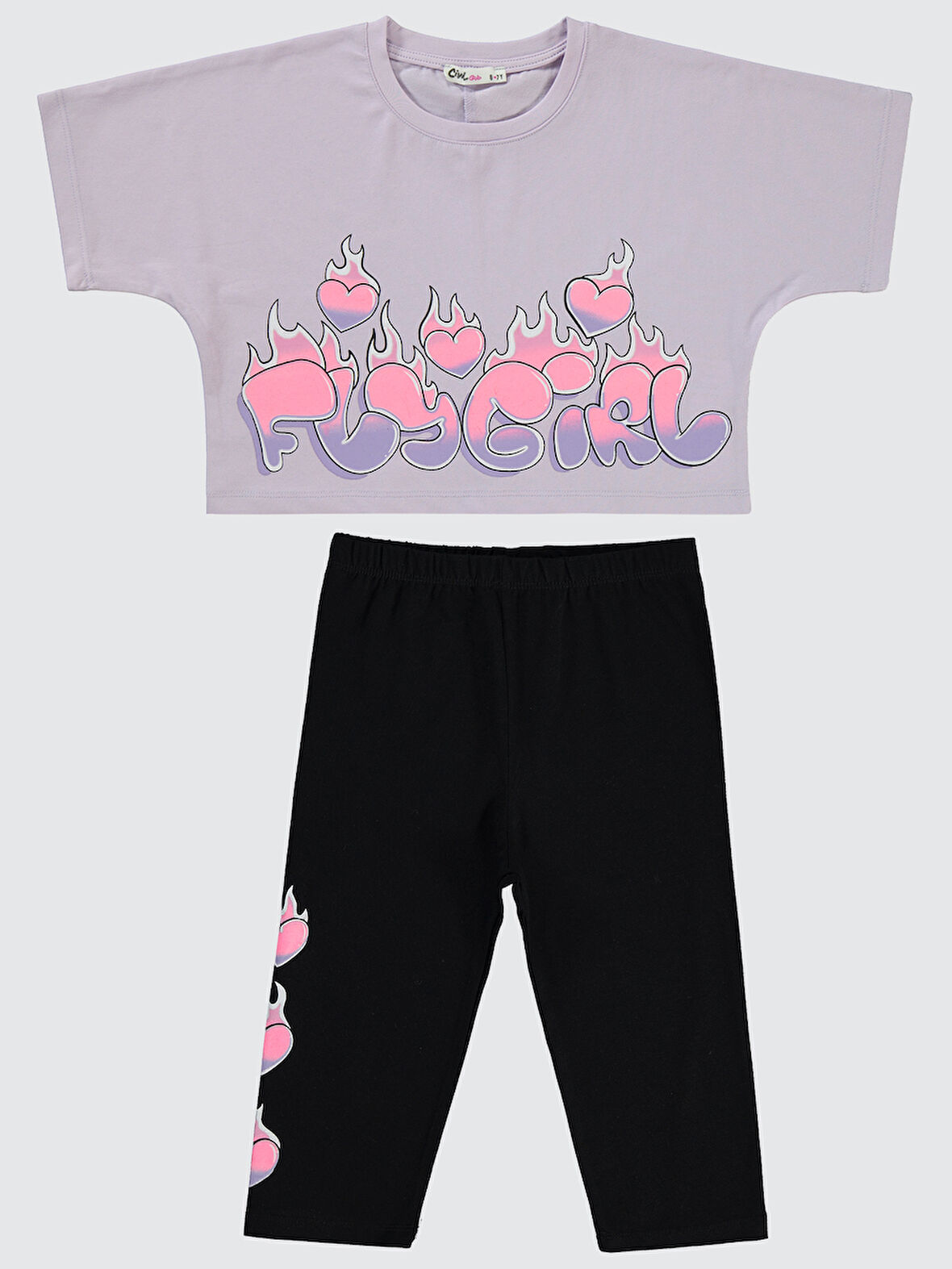 Civil Girls Kız Çocuk Takım 6-9 Yaş Nazik Lavanta