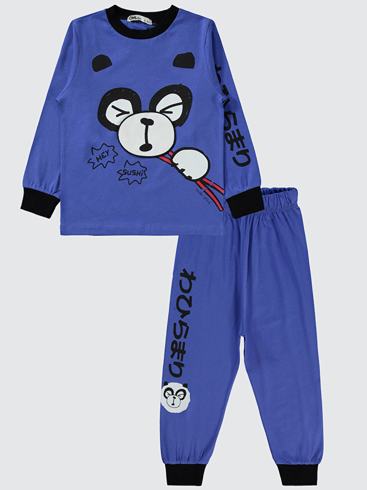 Civil Boys Erkek Çocuk Pijama Takımı 2-5 Yaş Saks Mavisi