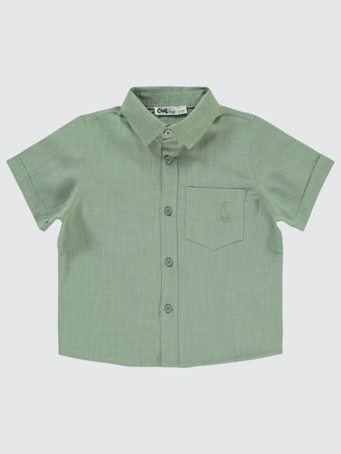 Civil Boys Erkek Çocuk Gömlek 2-5 Yaş Soft Haki