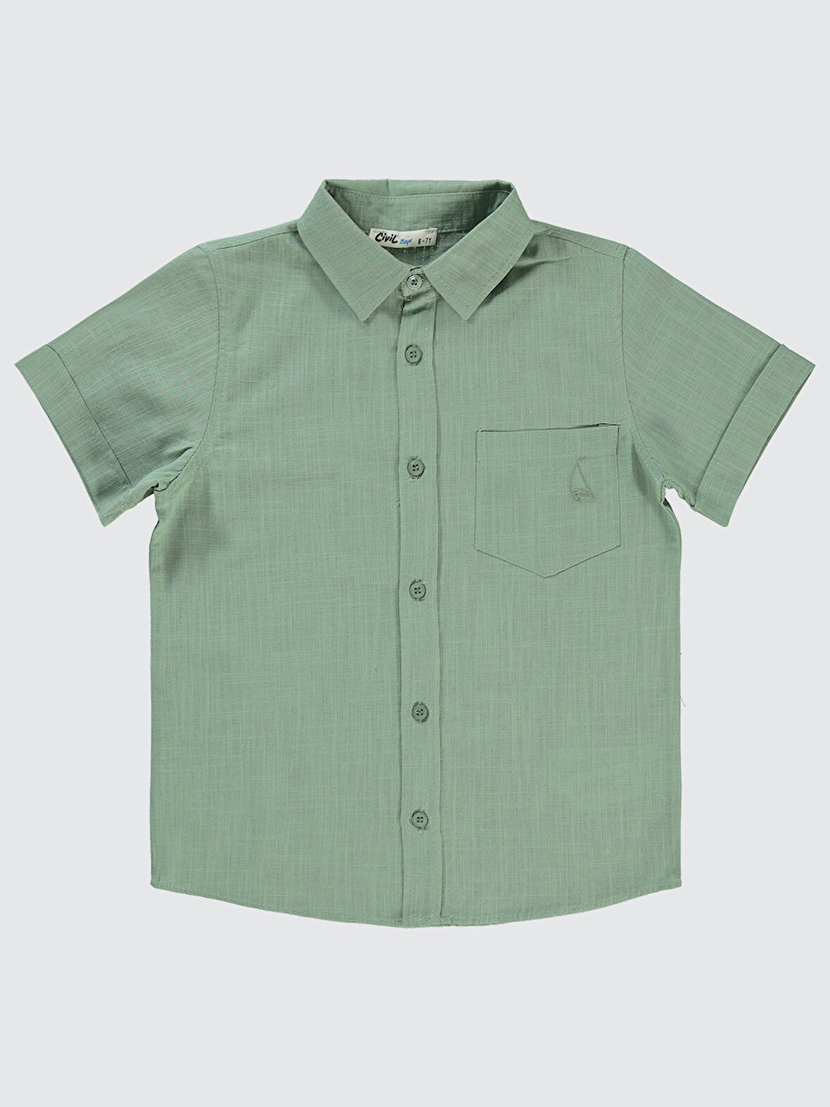 Civil Boys Erkek Çocuk Gömlek 10-13 Yaş Soft Haki
