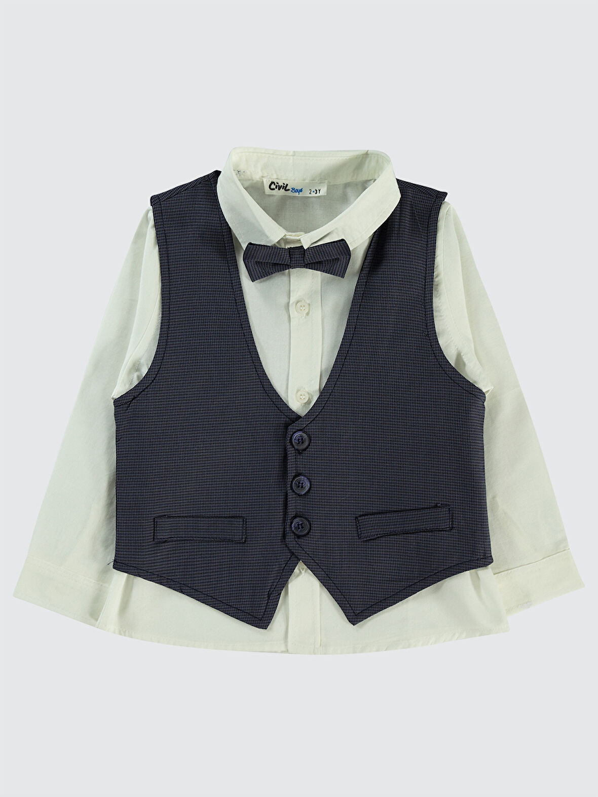 Civil Boys Erkek Çocuk Gömlek 2-5 Yaş Lacivert