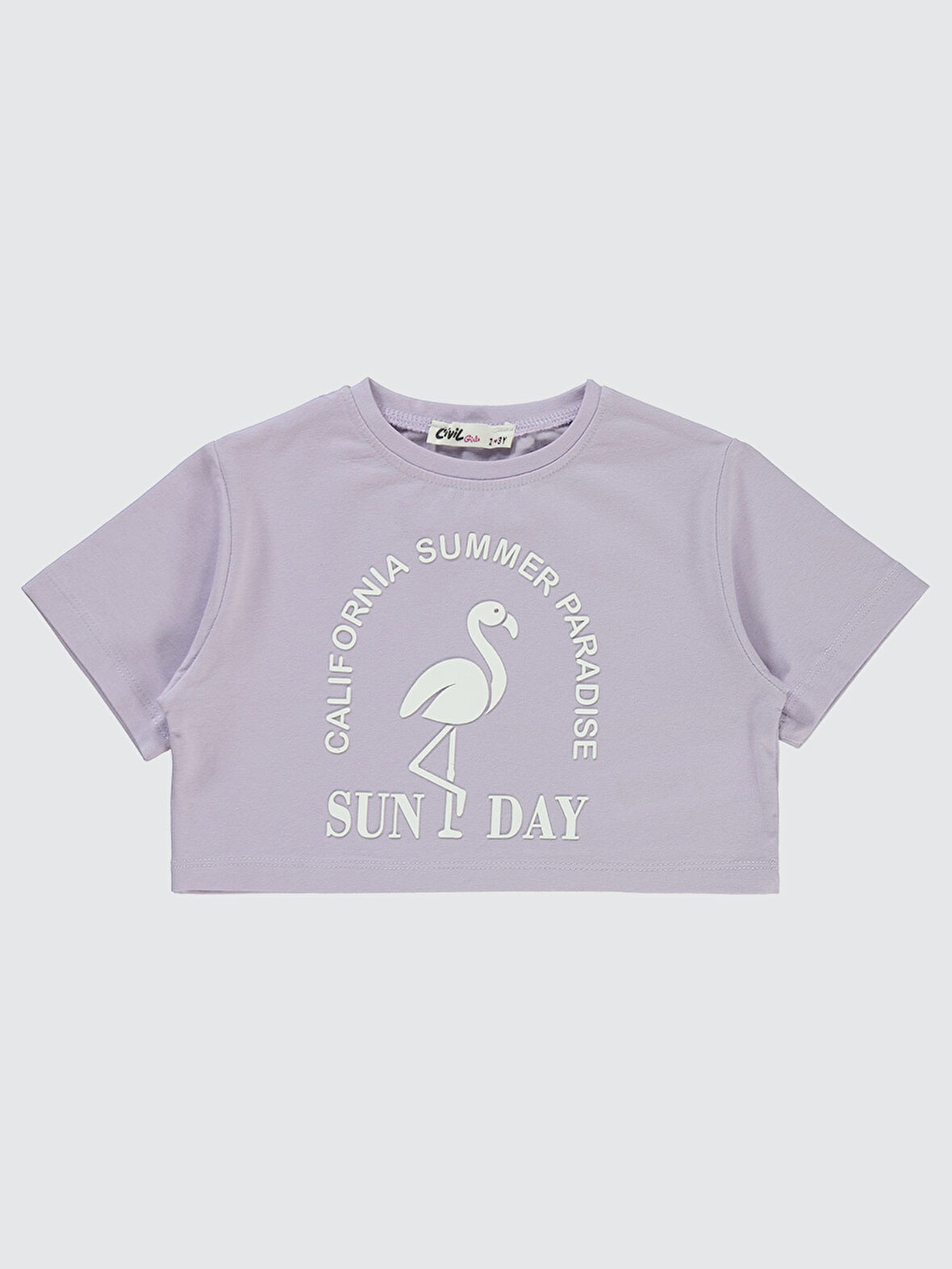 Civil Girls Kız Çocuk Tişört 2-5 Yaş Lila