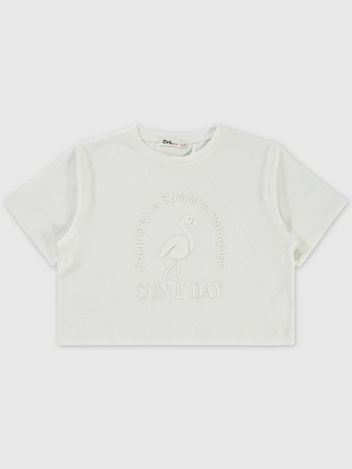 Civil Girls Kız Çocuk Tişört 10-13 Yaş Ekru