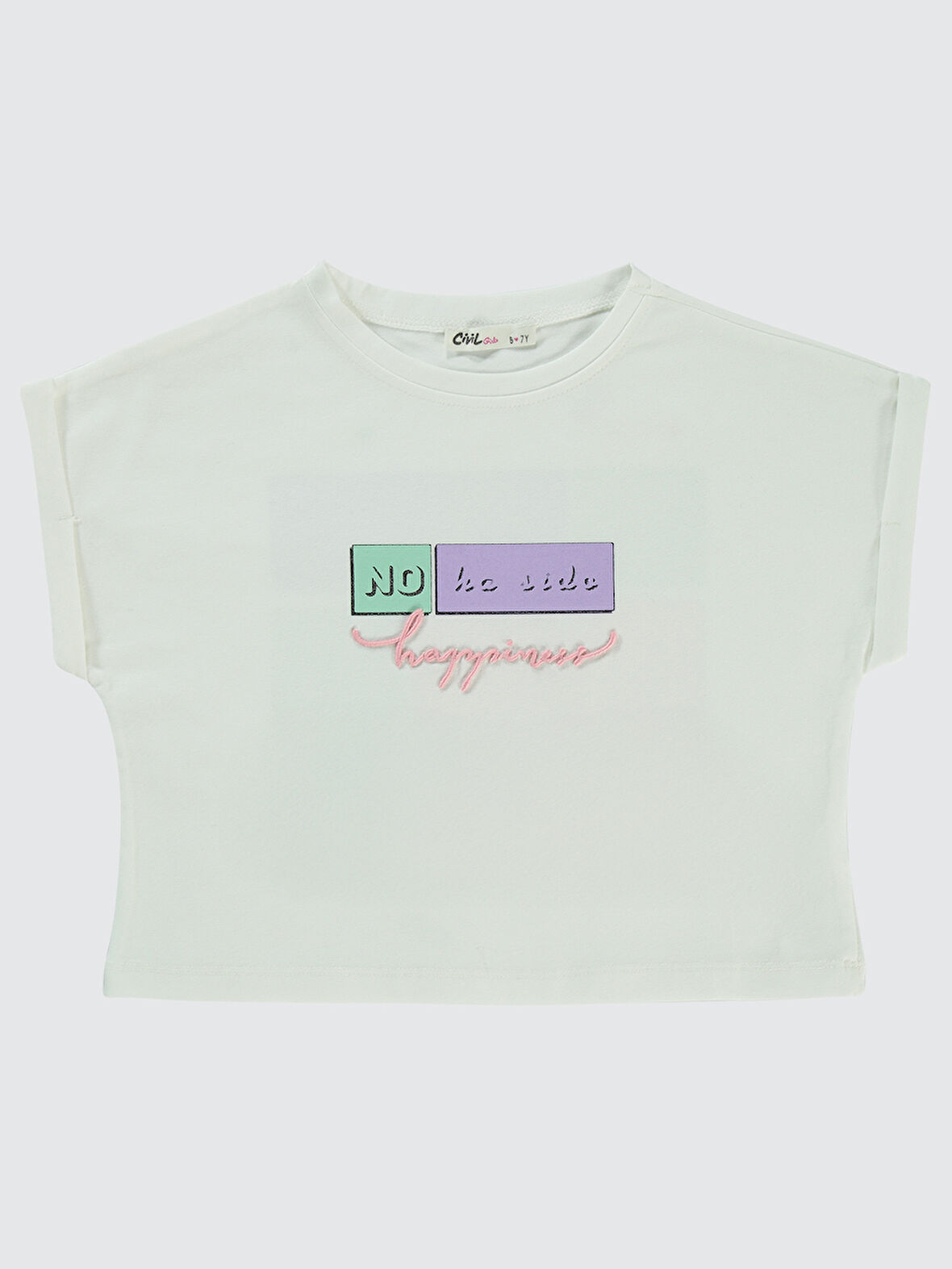 Civil Girls Kız Çocuk Tişört 6-9 Yaş Ekru