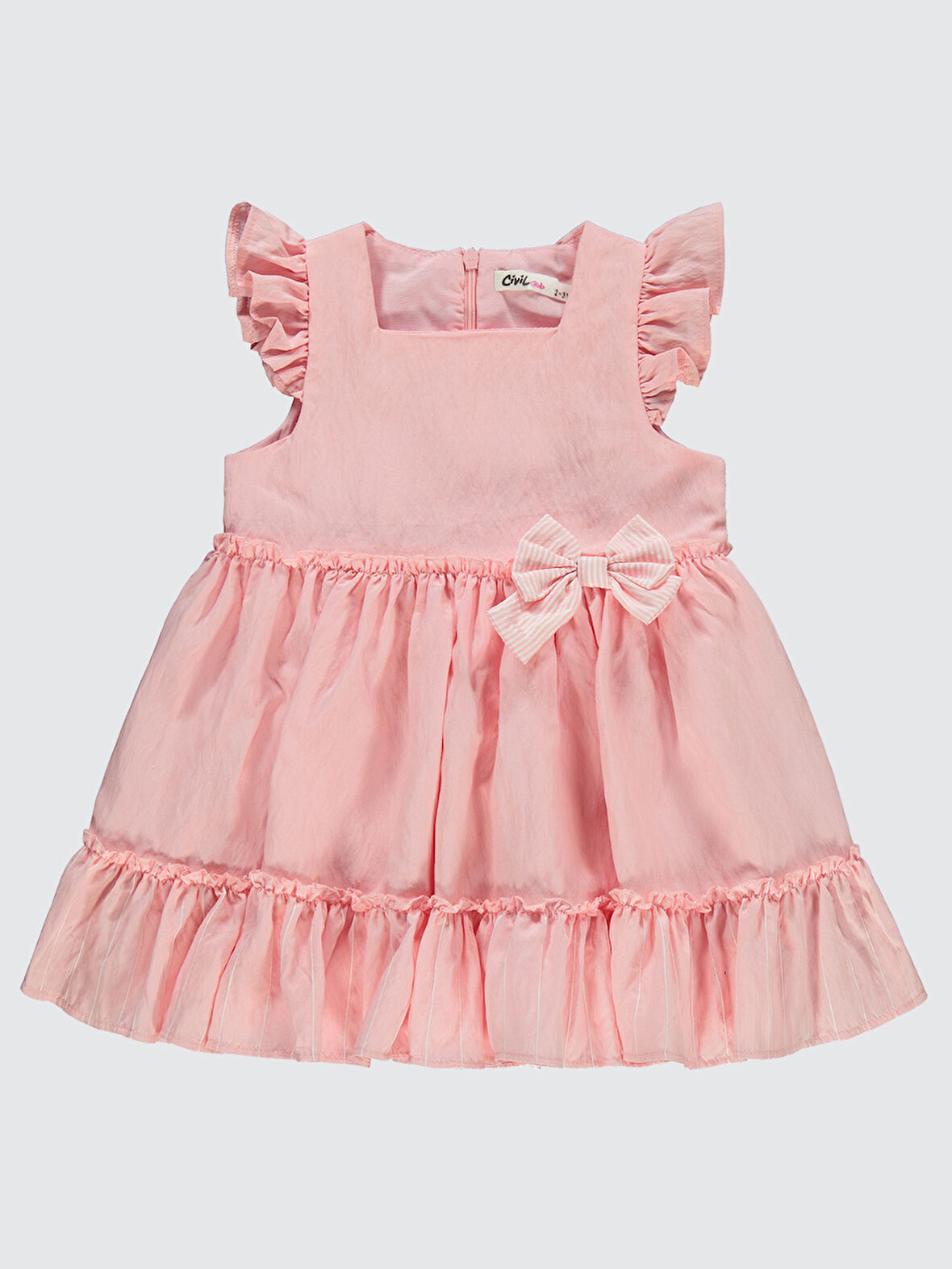 Civil Girls Kız Çocuk Elbise 2-5 Yaş Pembe