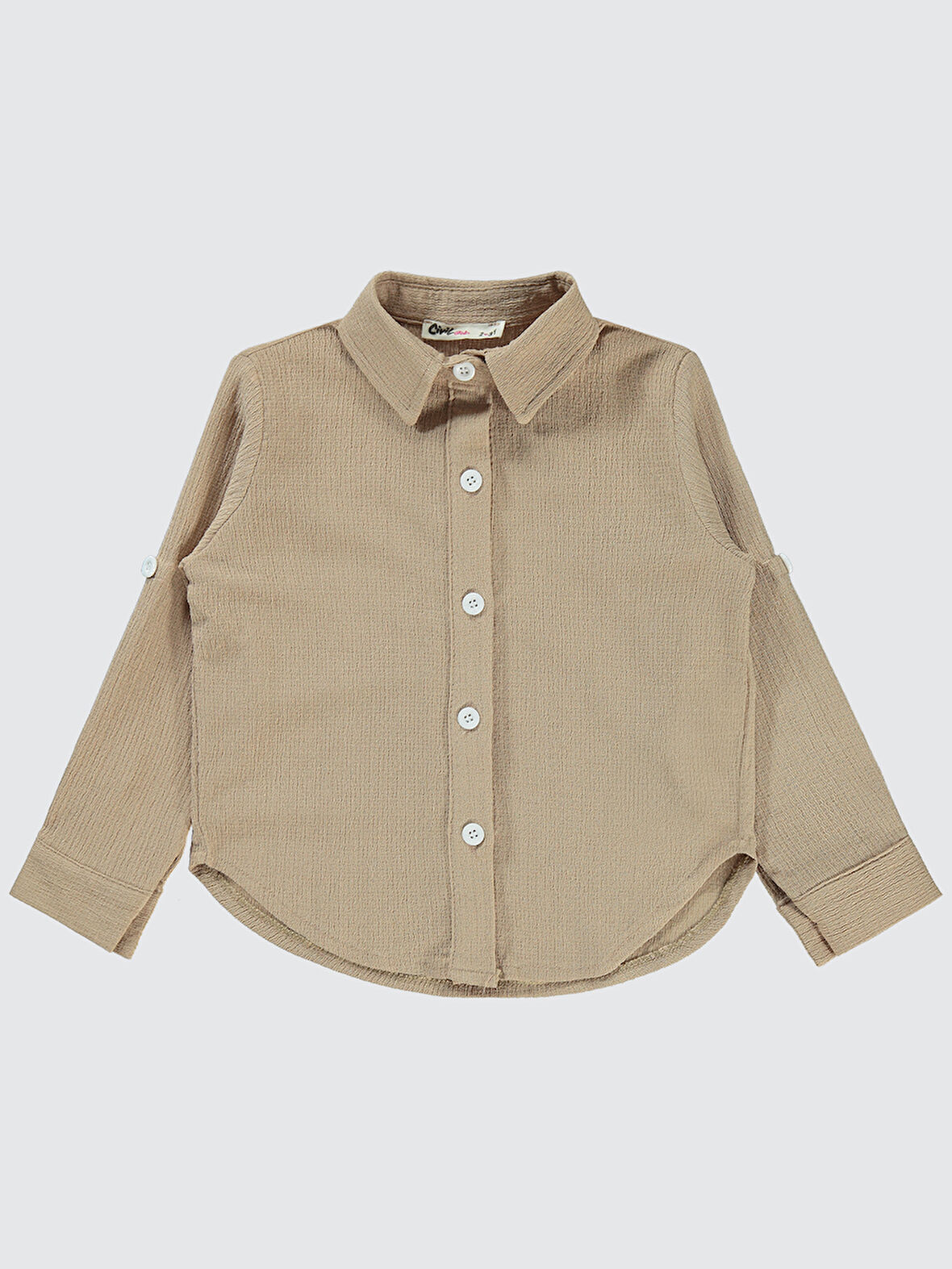 Civil Girls Kız Çocuk Gömlek 2-5 Yaş Açık Bej