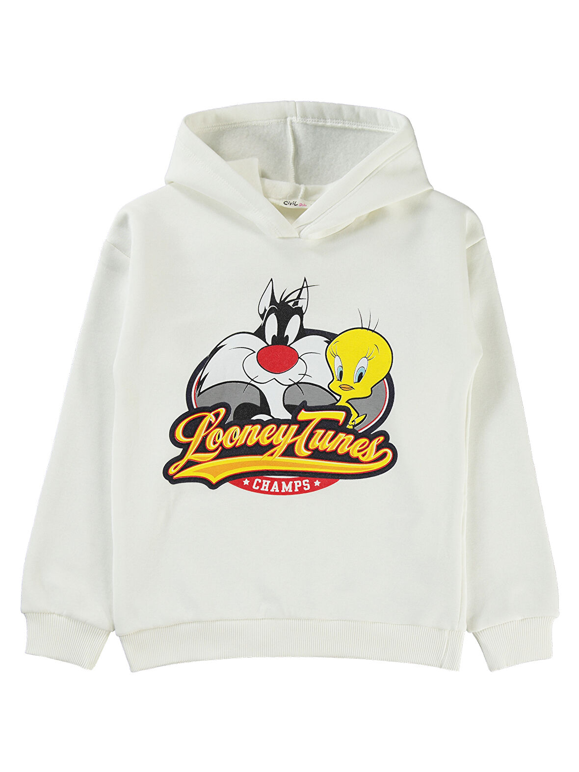 Tweety Kız Çocuk Sweatshirt 10-13 Yaş Ekru