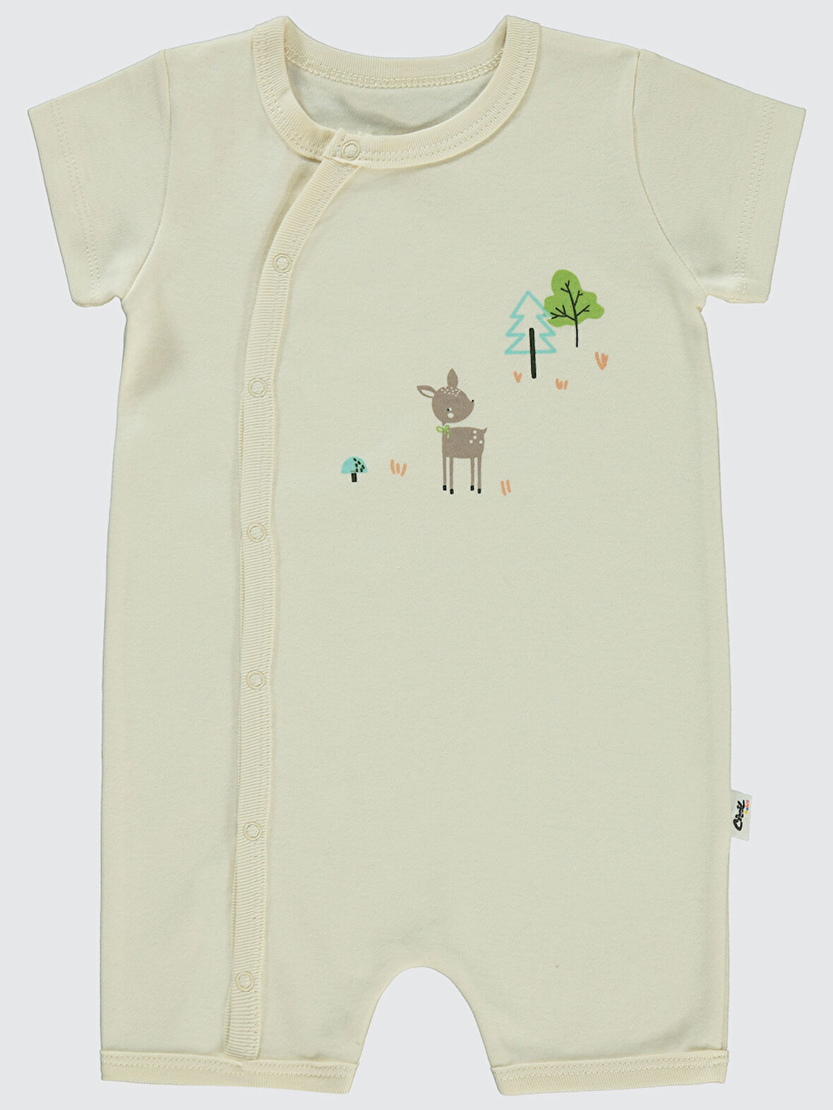 Civil Baby Kız Bebek Patiksiz Tulum 6-18 Ay Somon