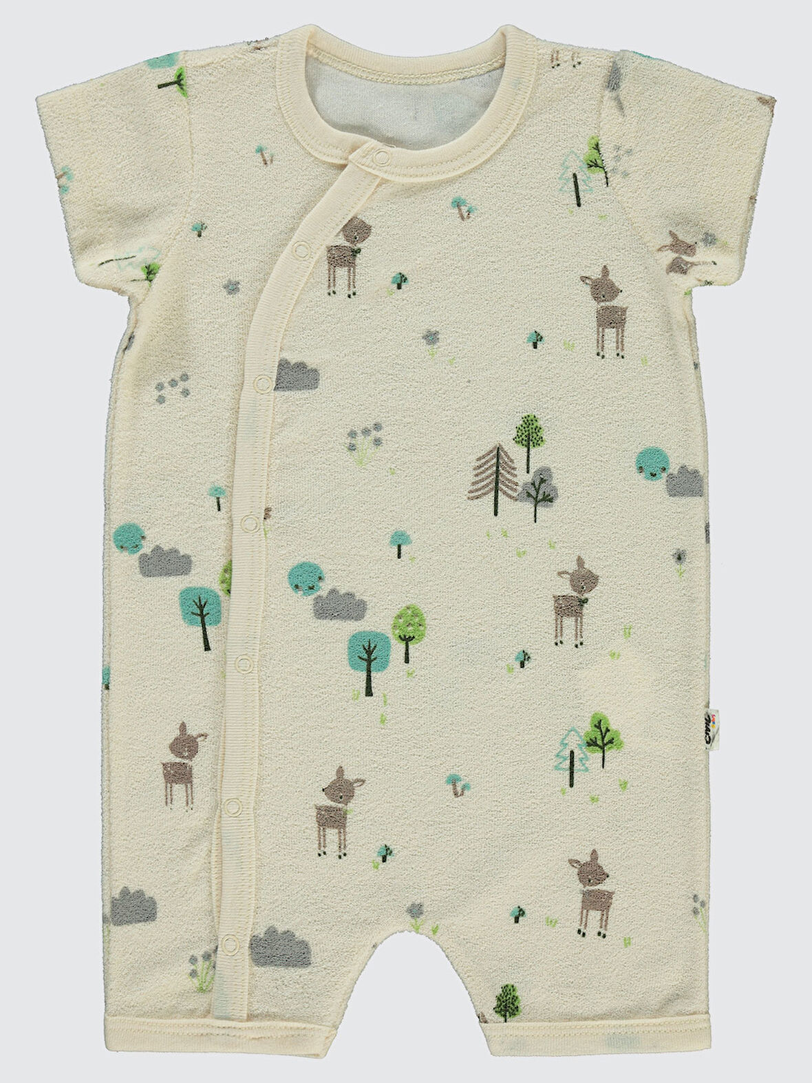 Civil Baby Kız Bebek Patiksiz Tulum 6-18 Ay Somon