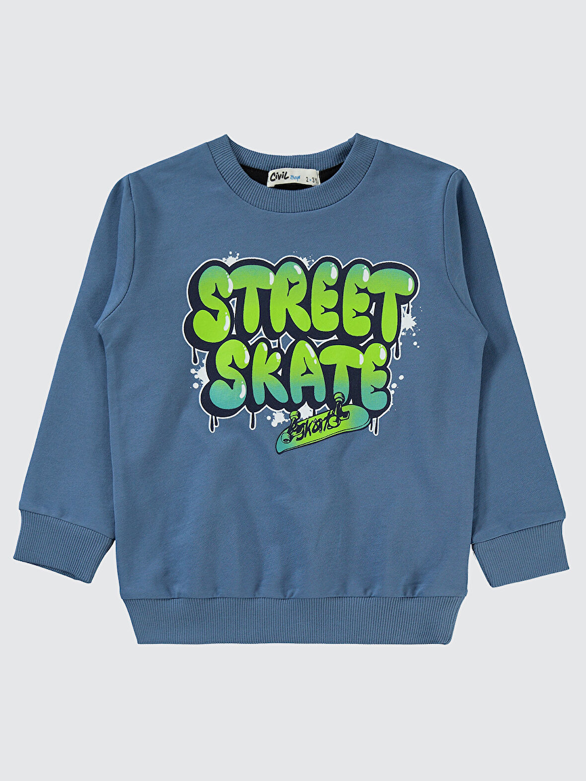 Civil Boys Erkek Çocuk Sweatshirt 2-5 Yaş İndigo