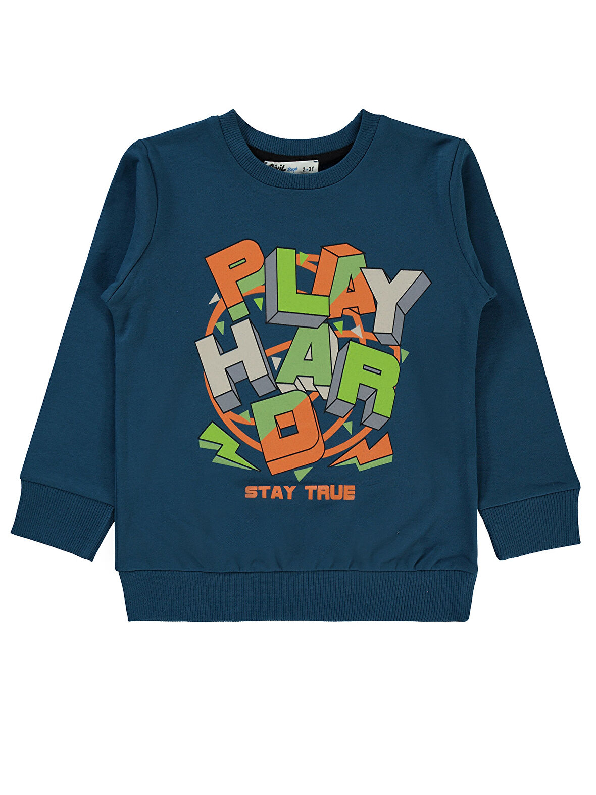 Civil Boys Erkek Çocuk Sweatshirt 2-5 Yaş Koyu Petrol