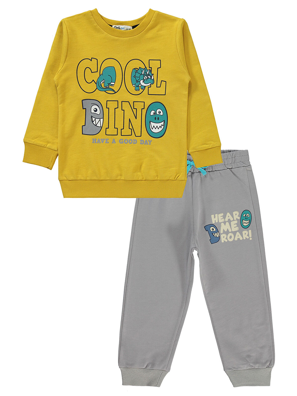 Civil Boys Erkek Çocuk Eşofman Takımı 2-5 Yaş Hardal