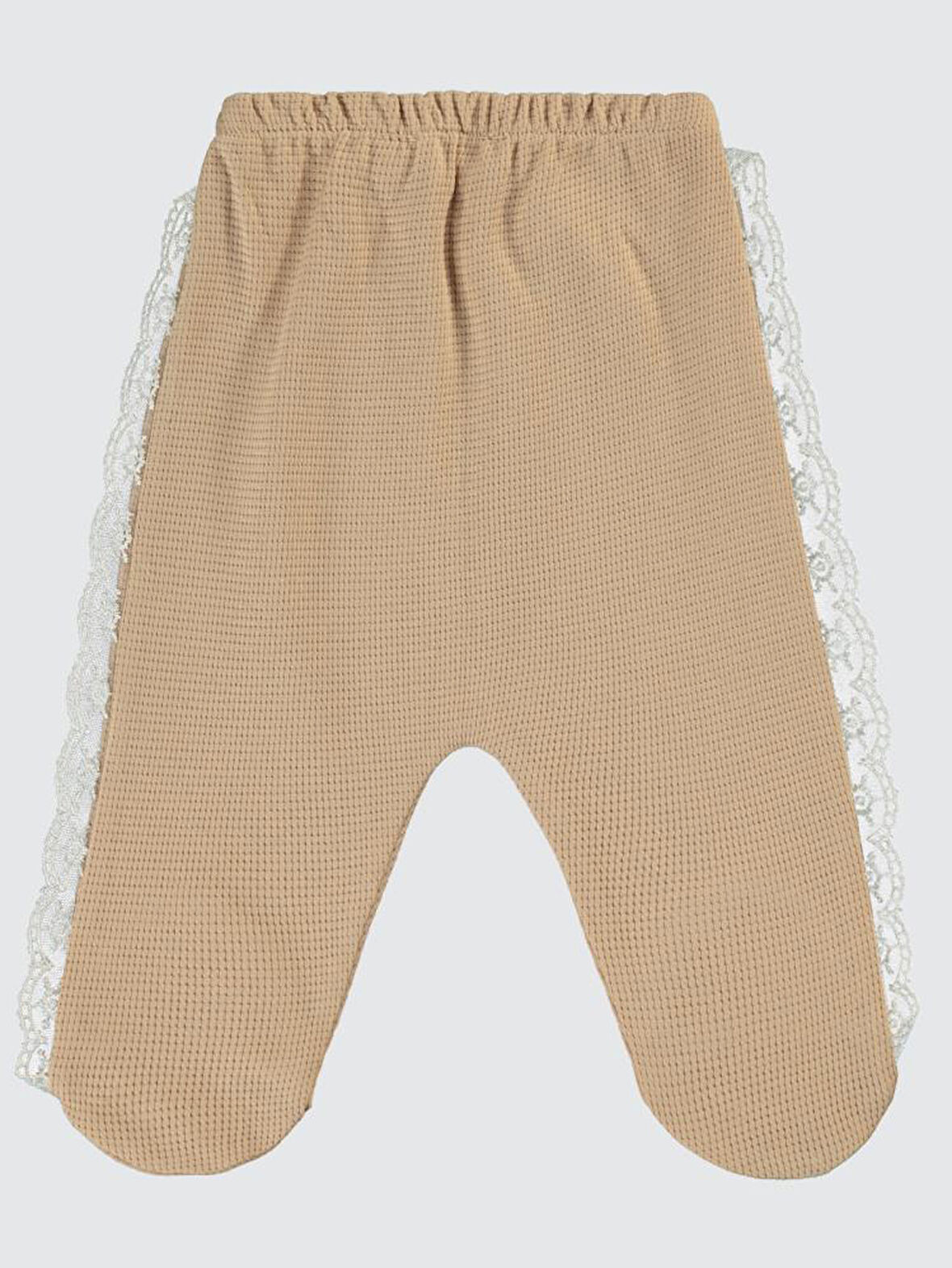 Civil Baby Yanı Dantelli 1-6 Ay Tek Alt Bebe - Bej 3-6 Ay