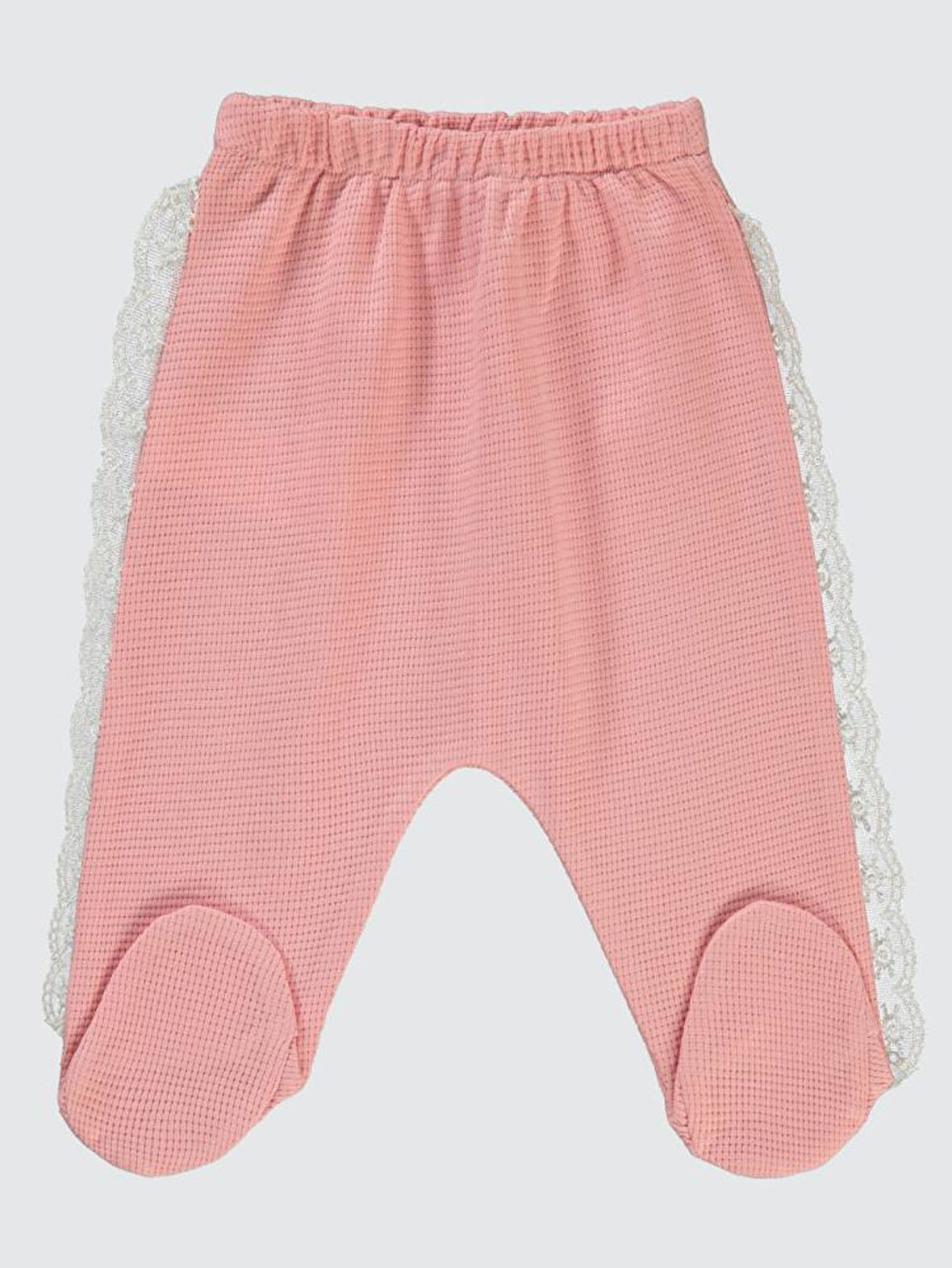 Civil Baby Yanı Dantelli 1-6 Ay Tek Alt Bebe - Pembe 3-6 Ay