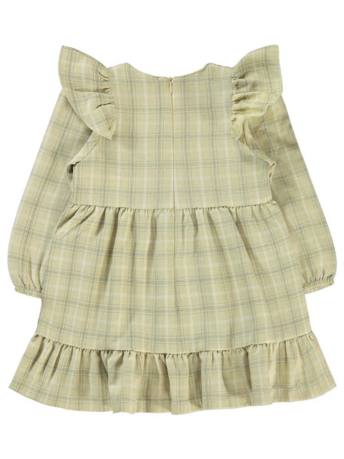 Civil Girls Fiyonuklu 2-5 Yaş Elbise - Bej 5-6 Yaş