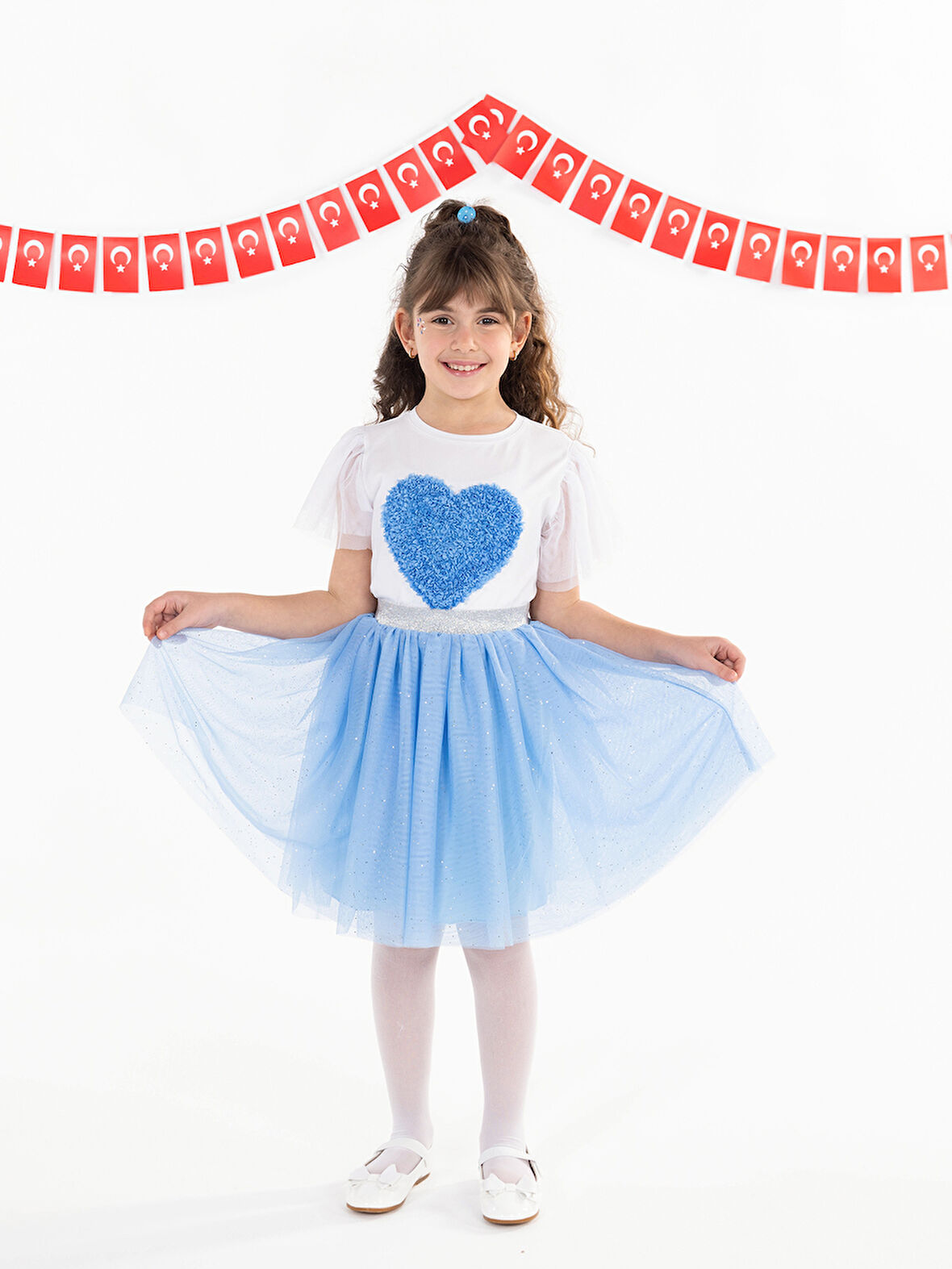 Civil Girls Kız Çocuk Tütü Etek 4-9 Yaş Mavi