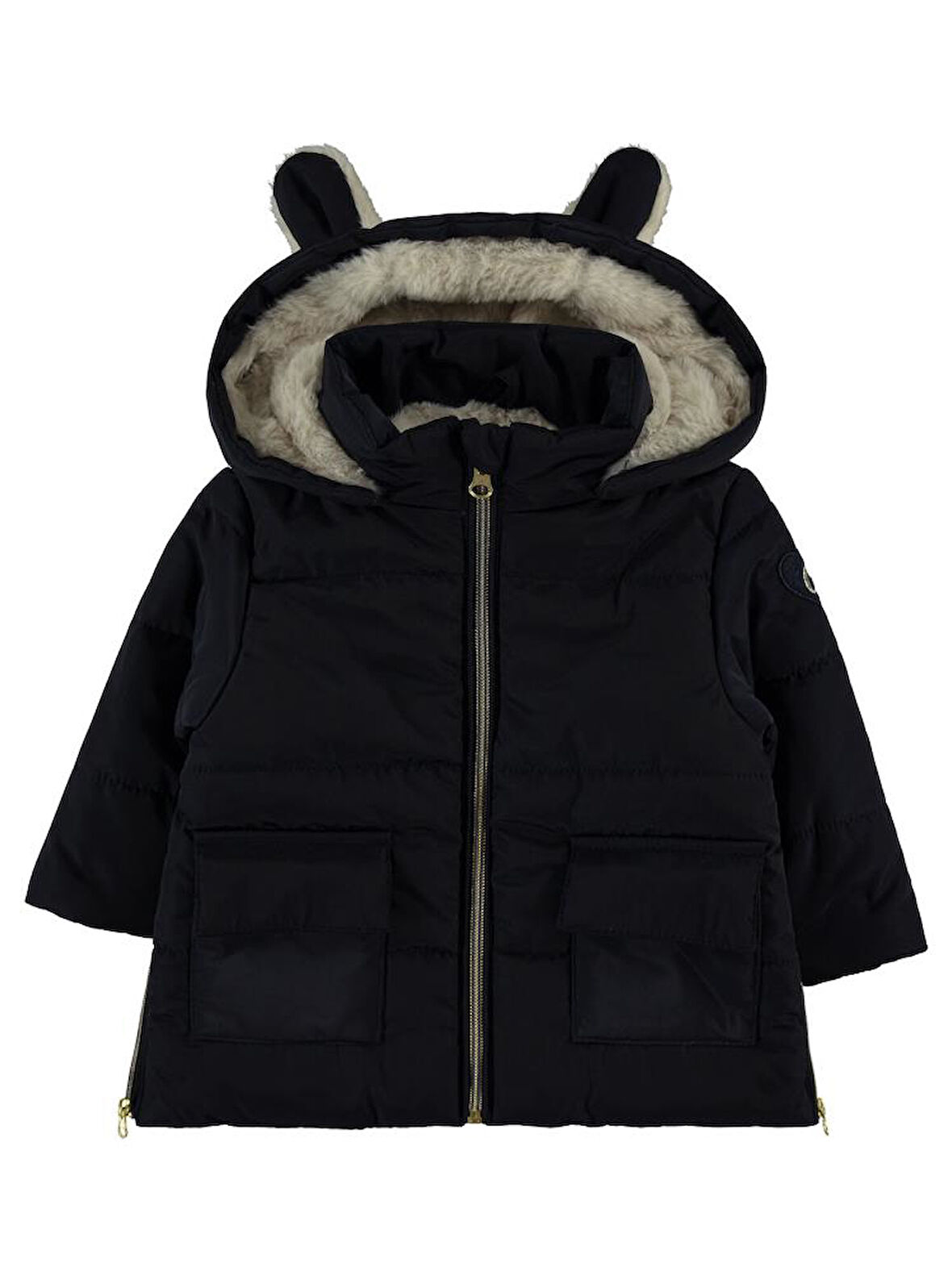 Civil Baby Pelüş Kulaklı 6-18 Ay Mont - Lacivert 6-9 Ay