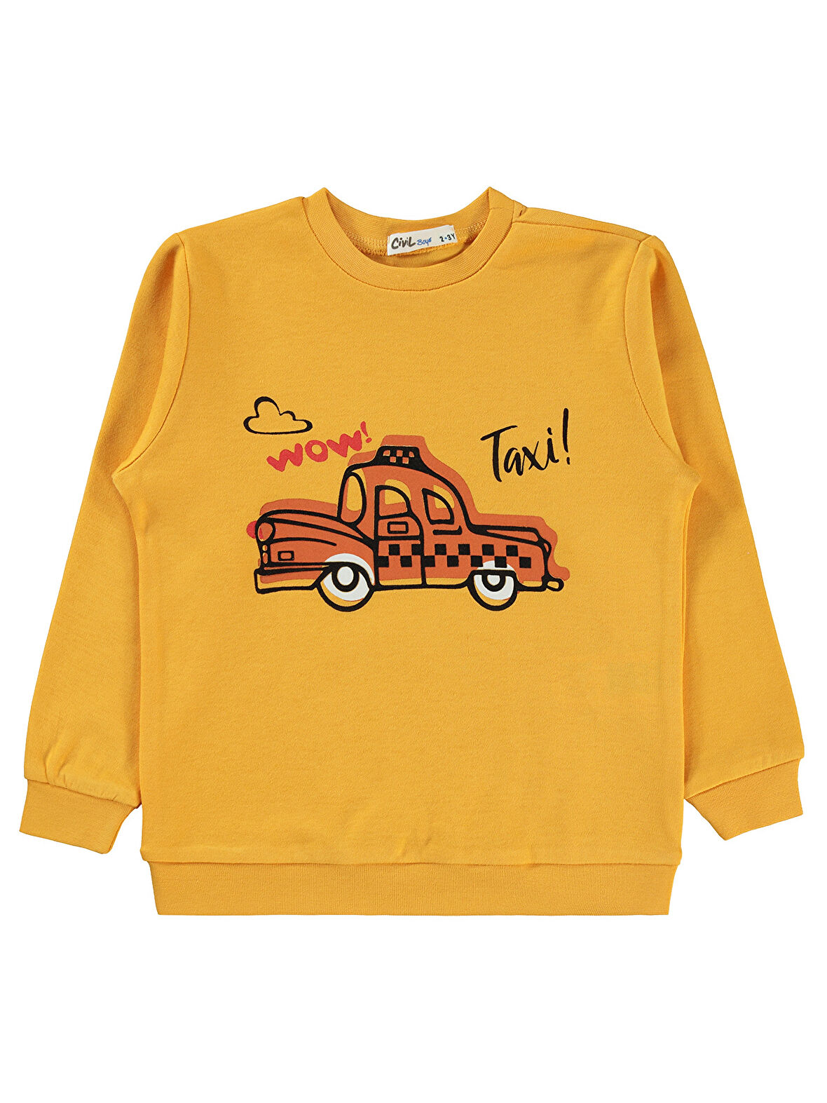 Civil Boys Erkek Çocuk Sweatshirt 2-5 Yaş Hardal 