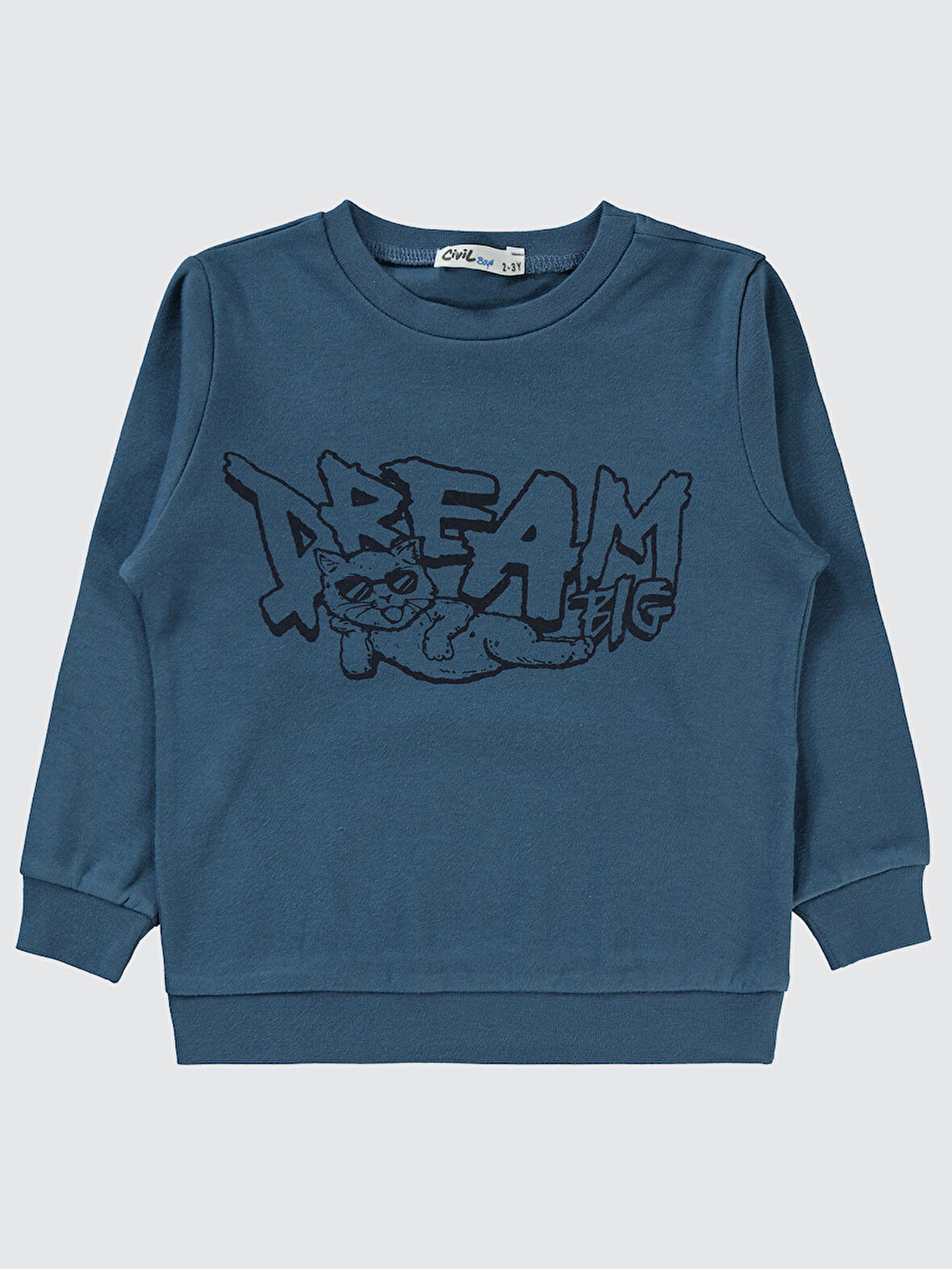 Civil Boys Erkek Çocuk Sweatshirt 2-5 Yaş İndigo