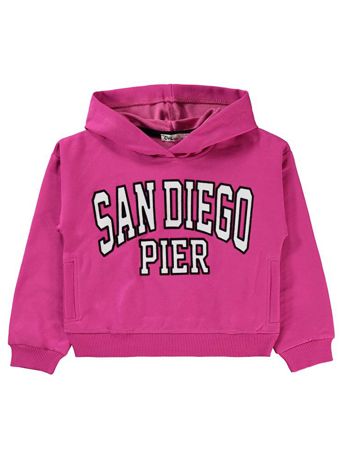 Civil Girls Sandiego Baskılı 10-13 Yaş Sweatshirt - Fusya12-13 Yaş