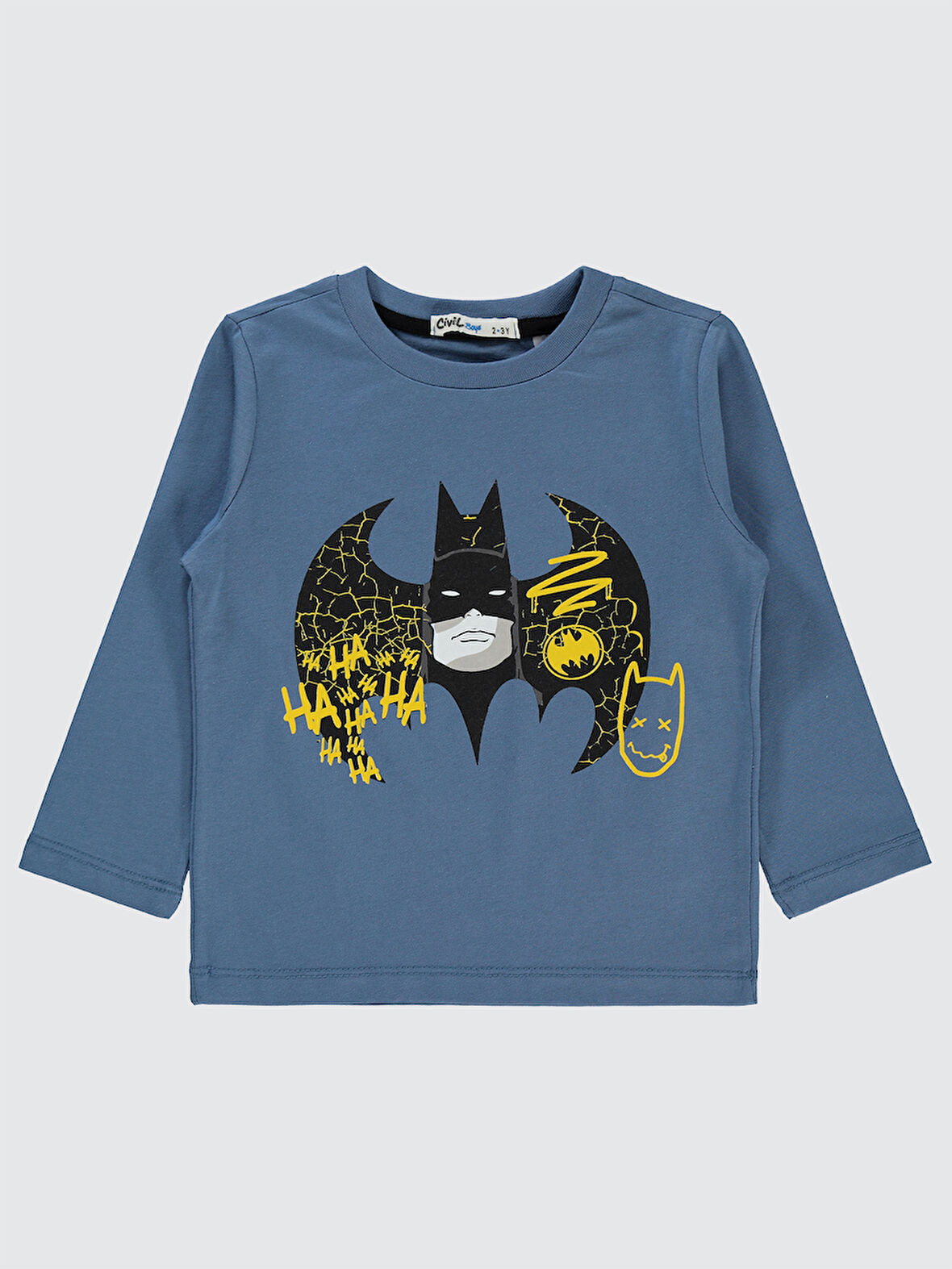 Batman Erkek Çocuk Sweatshirt 2-5 Yaş İndigo