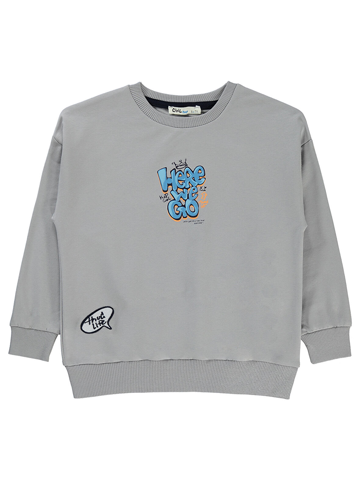 Civil Boys Erkek Çocuk Sweatshirt 10-13 Yaş Saks