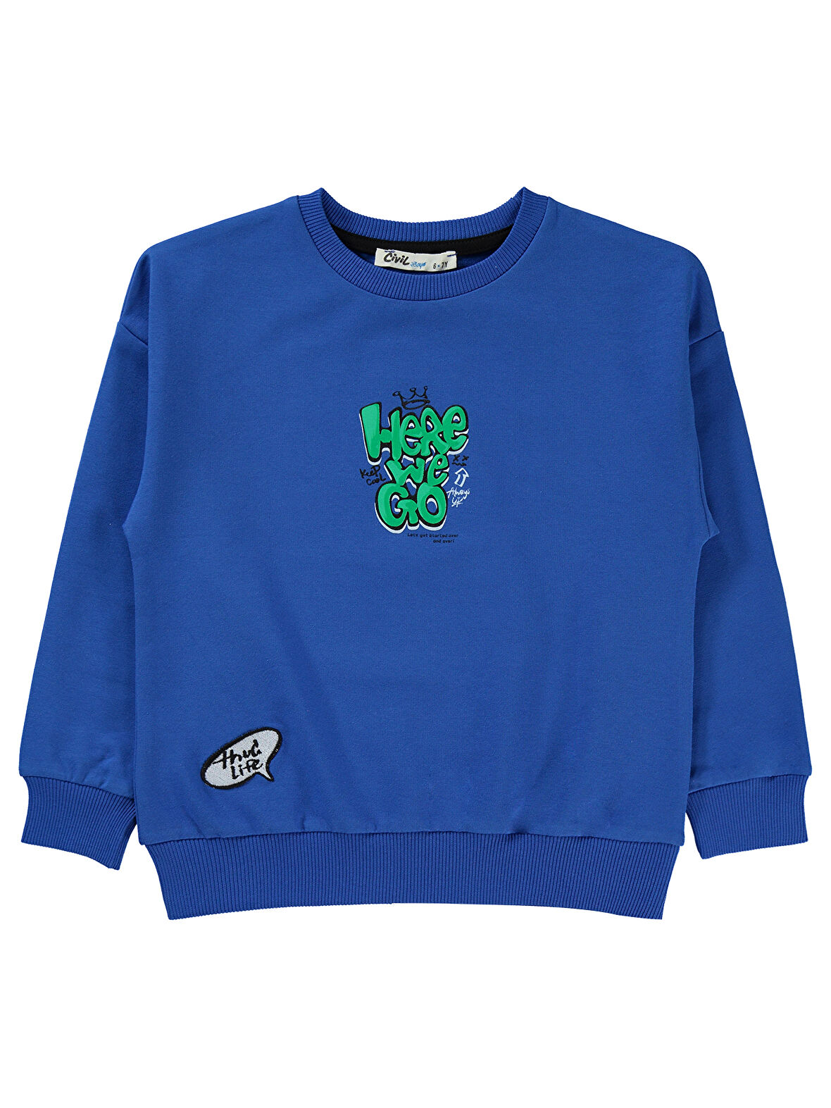 Civil Boys Erkek Çocuk Sweatshirt 10-13 Yaş Saks