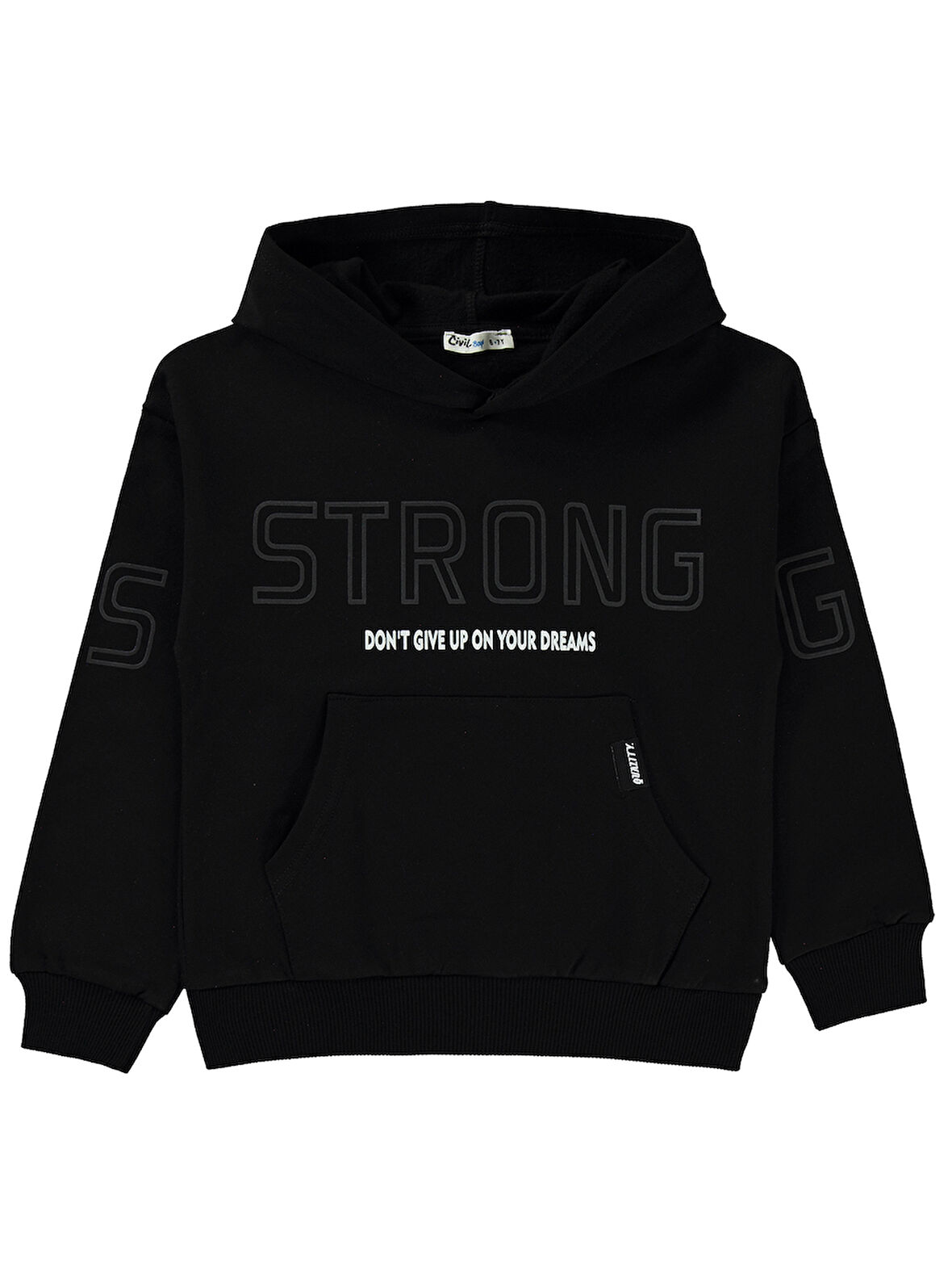 Civil Boys Erkek Çocuk Sweatshirt 10-13 Yaş  Siyah