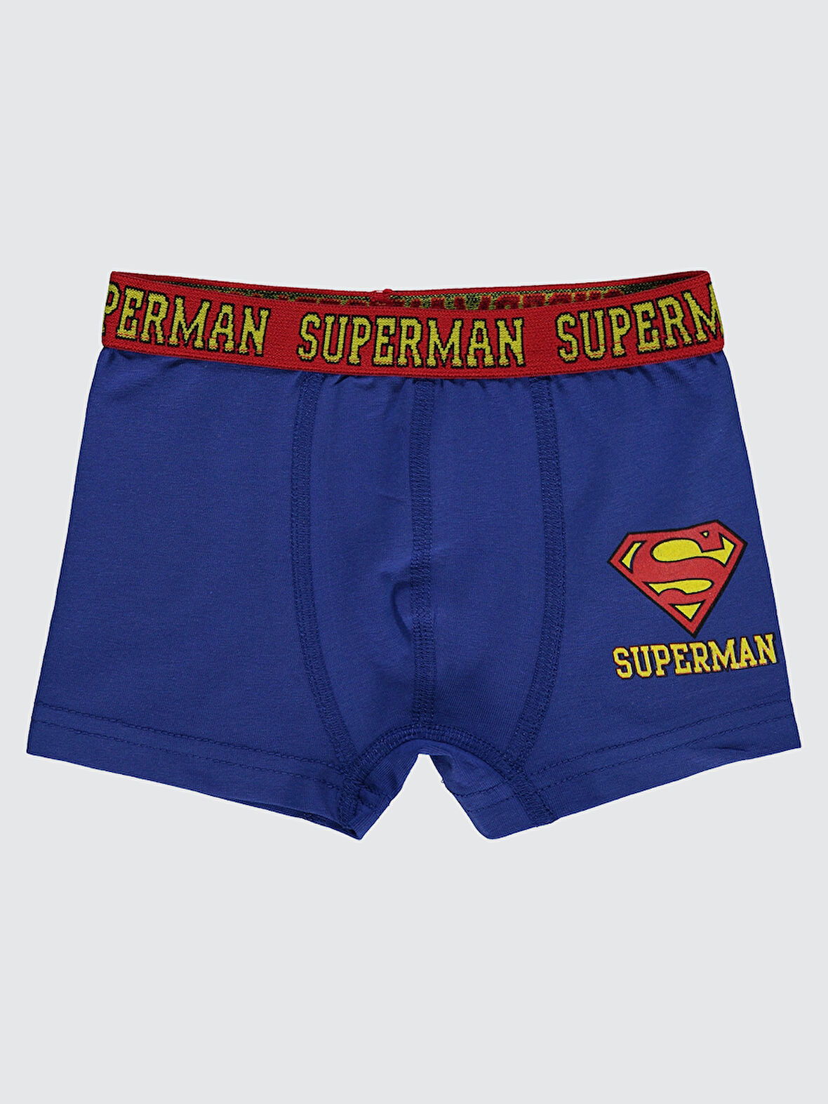 Süperman Erkek Çocuk 2'li Boxer Set 2-10 Yaş Mavi