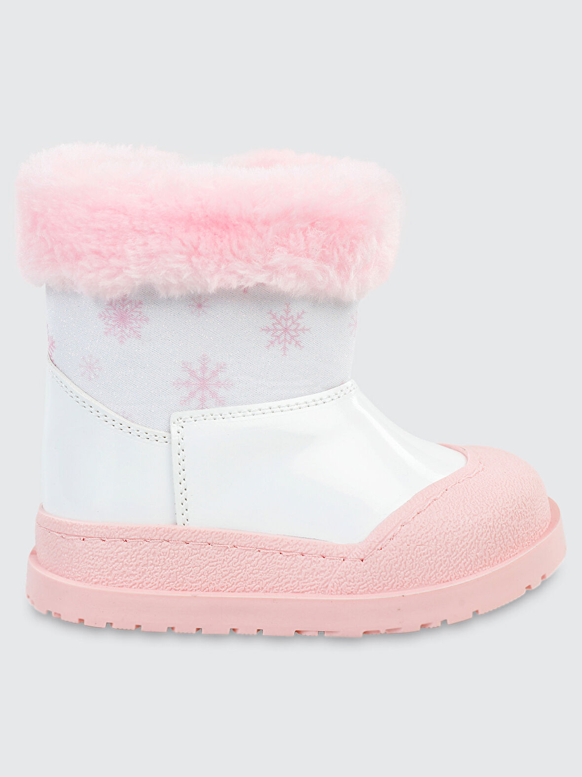 Civil Boots Kız Çocuk Bot 21-25 Numara Beyaz-Pembe
