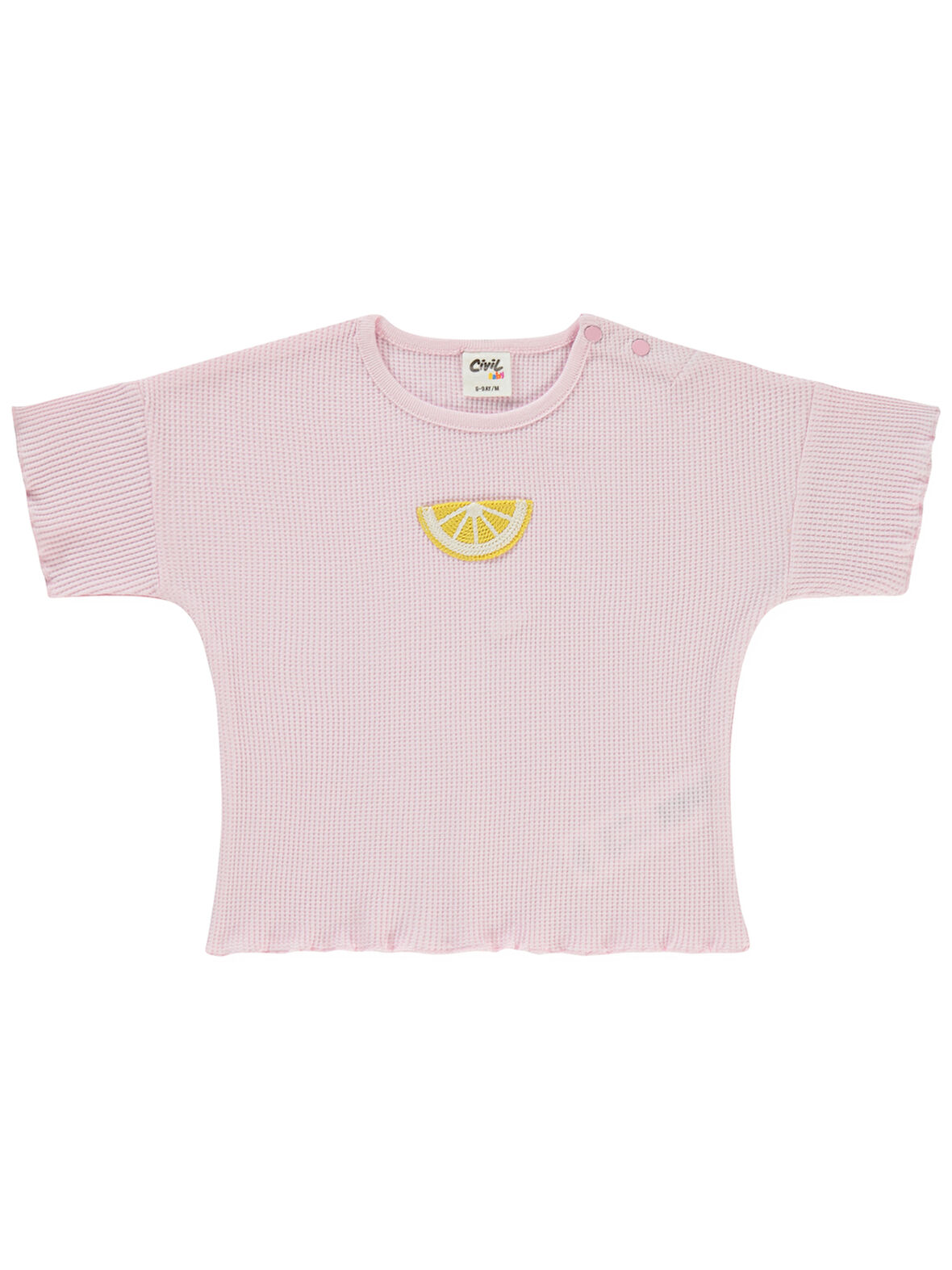 Civil Baby Kız Bebek Tişört 6-18 Ay Pembe