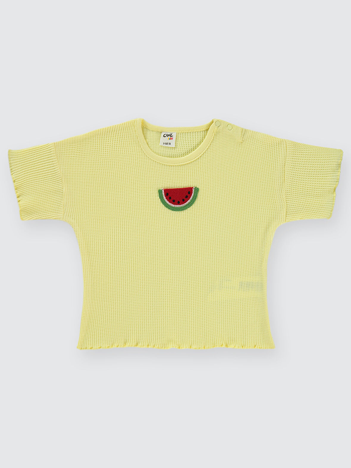 Civil Baby Kız Bebek Tişört 6-18 Ay Sarı