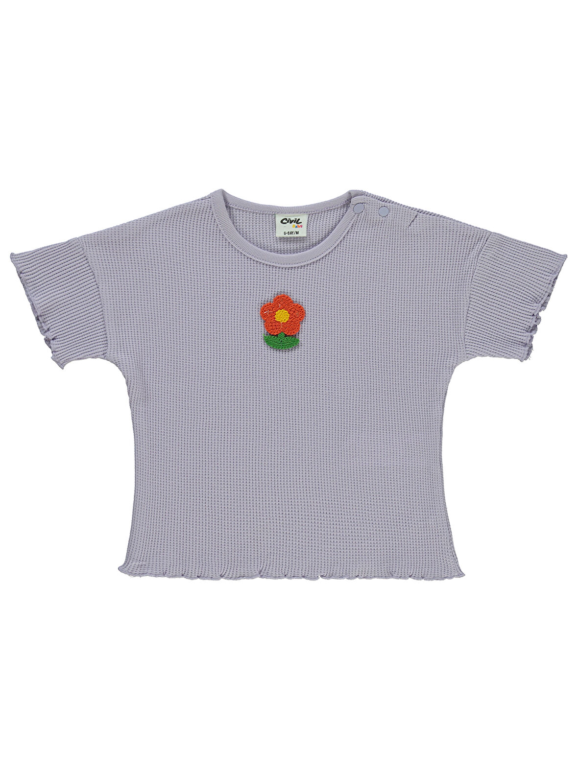 Civil Baby Kız Bebek Tişört 6-18 Ay Lila
