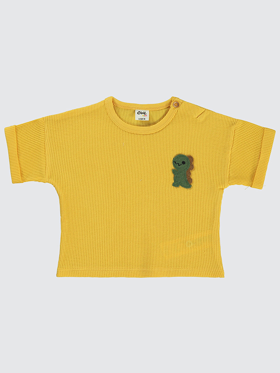 Civil Baby Erkek Bebek Tişört 6-18 Ay Soft Sarı