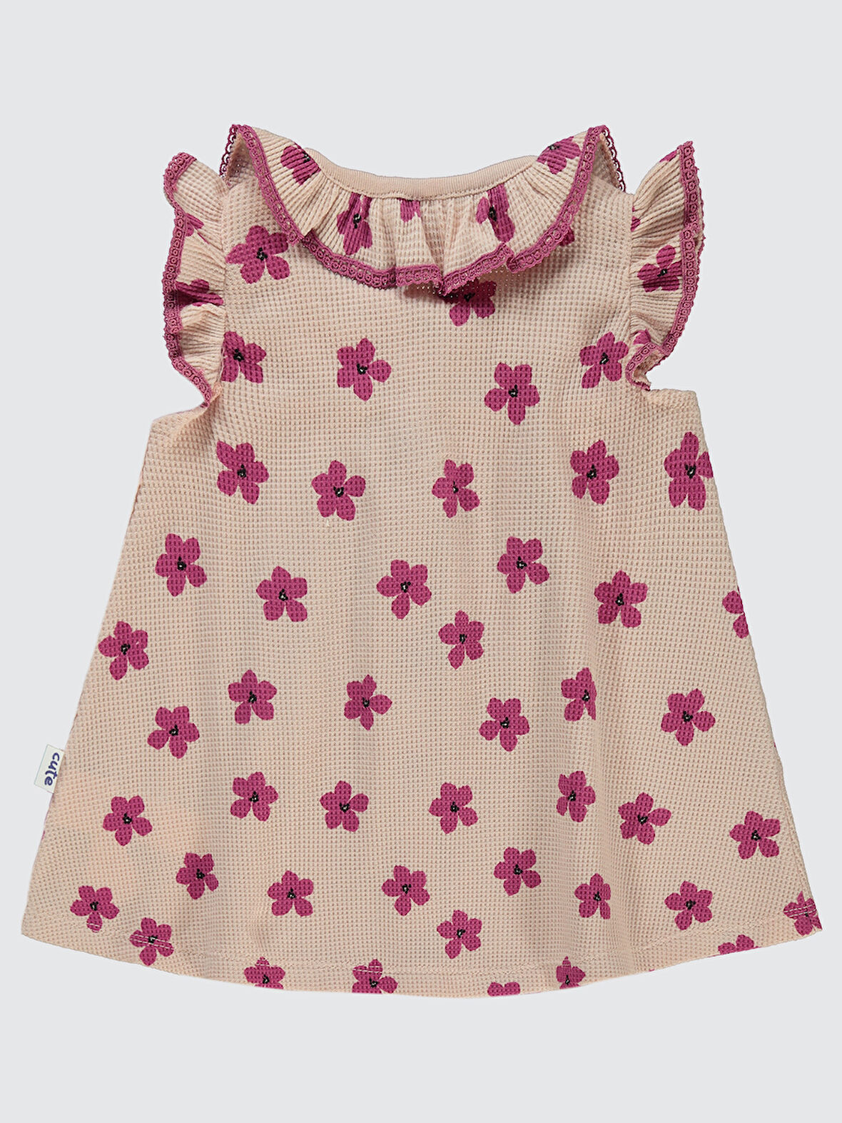 Civil Baby Kız Bebek Elbise 6-18 Ay Pudra