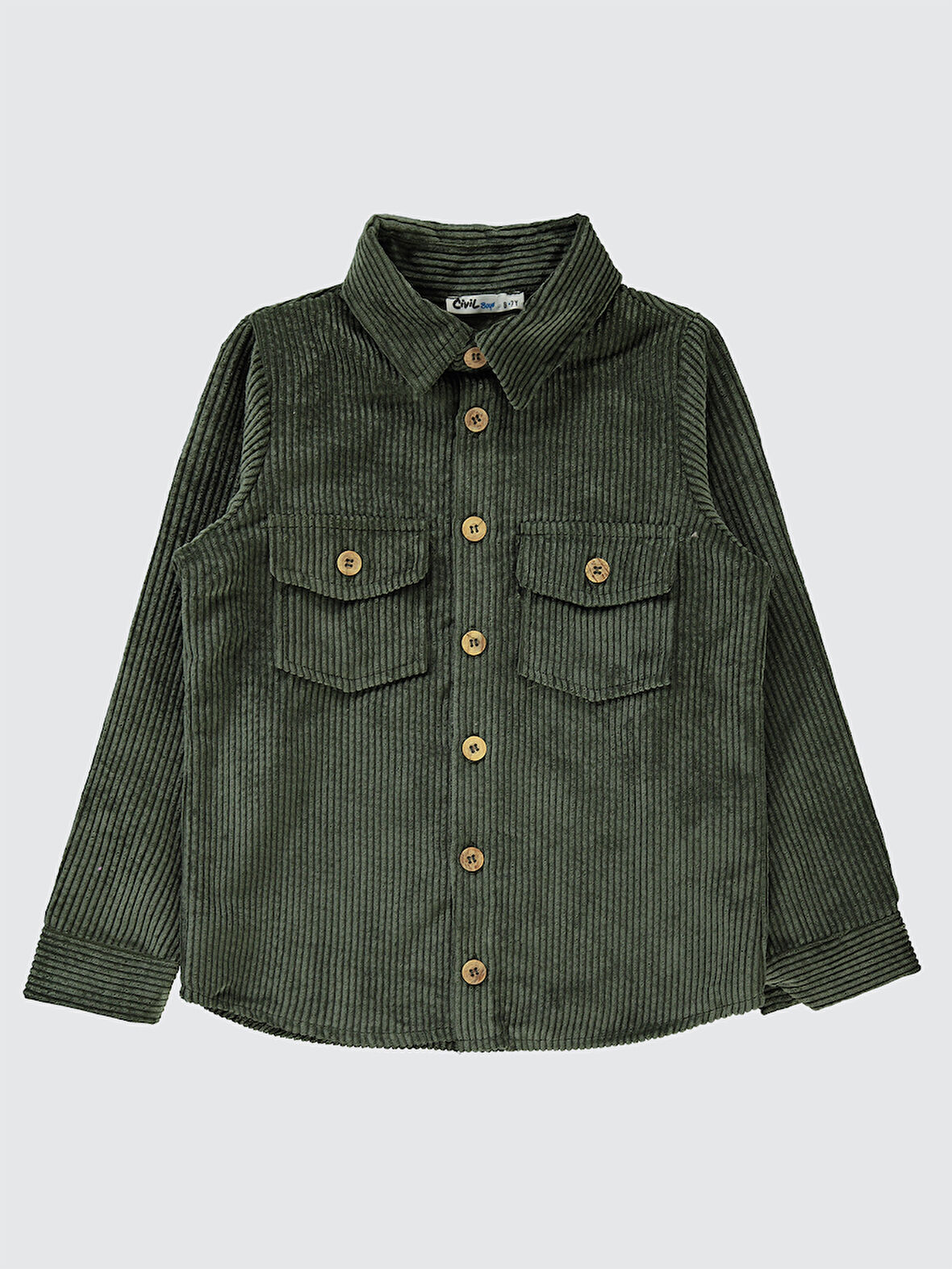 Civil Boys Erkek Çocuk Gömlek 6-9 Yaş Haki