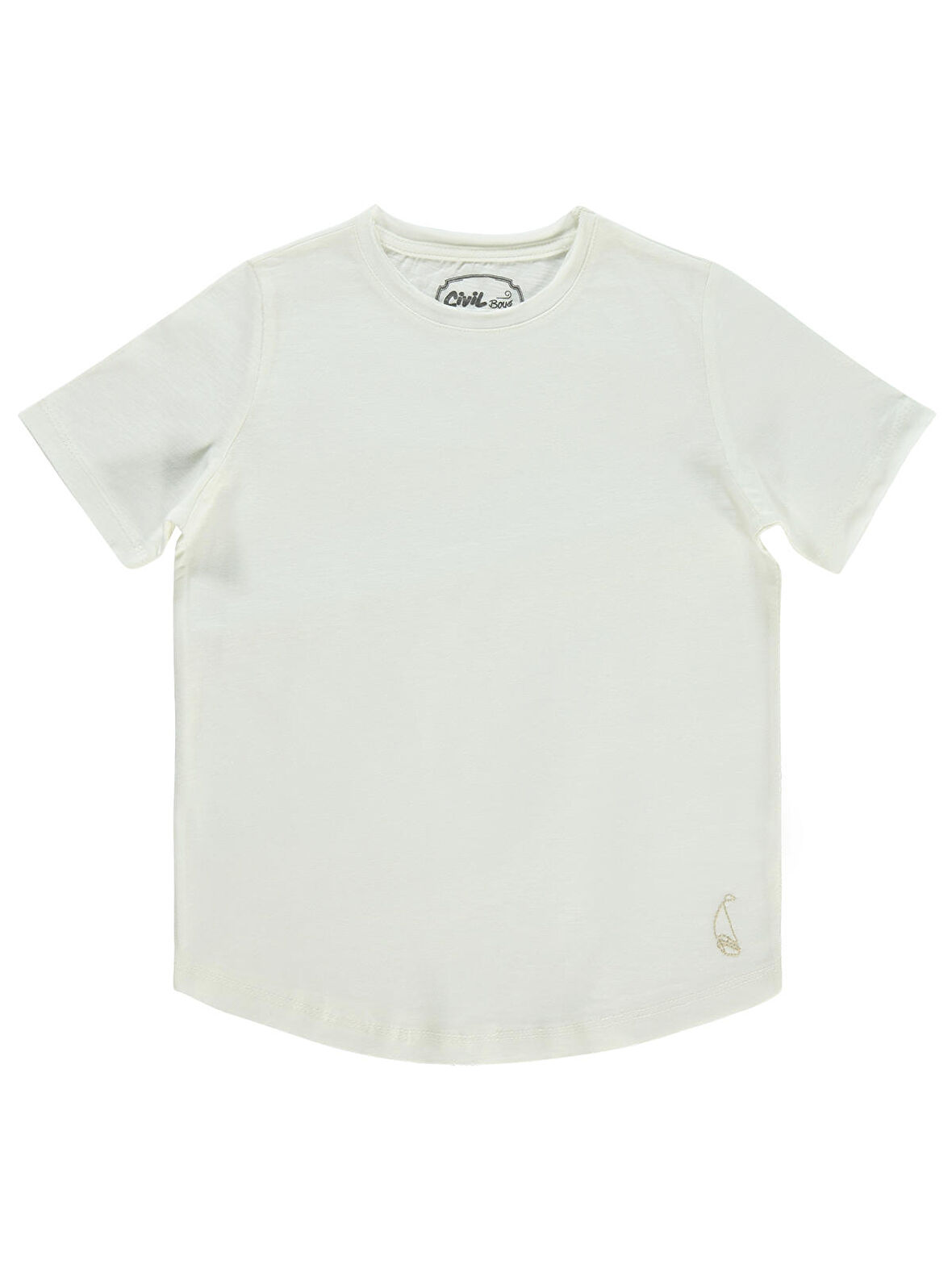 Civil Boys Erkek Çocuk Tişört 6-9 Yaş  Ekru