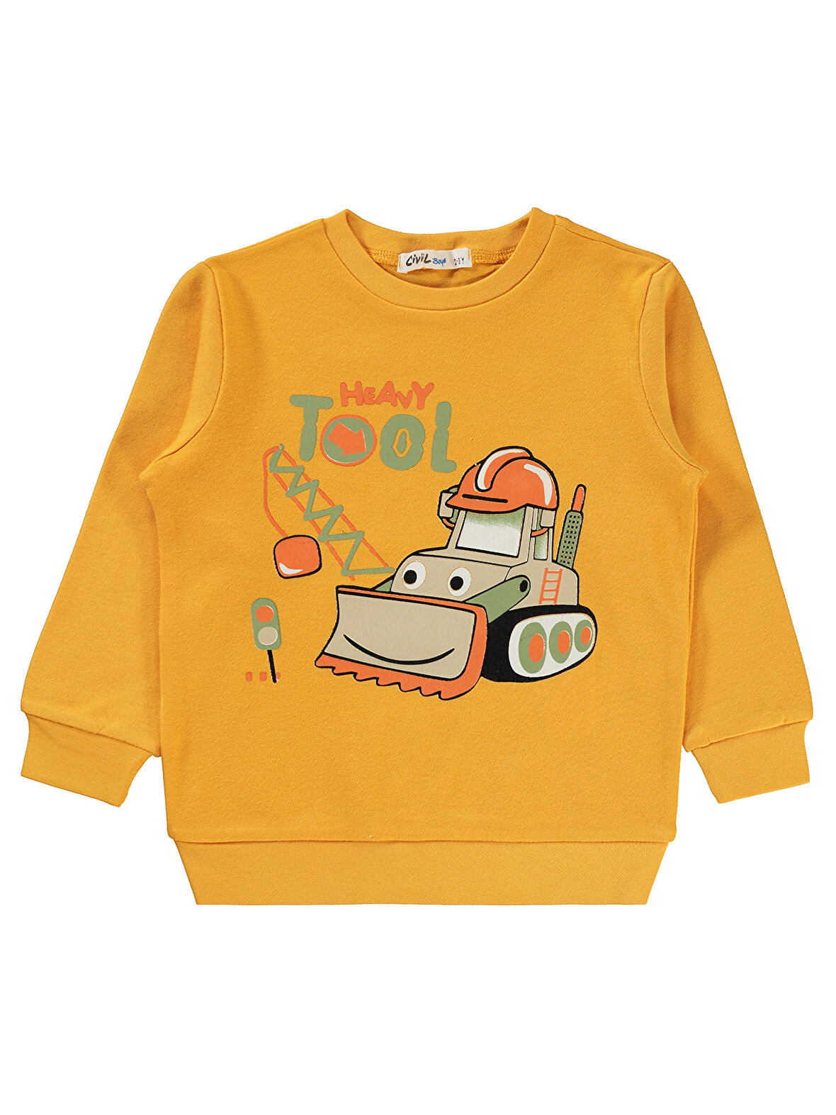 Civil Boys Erkek Çocuk Sweatshirt 2-5 Yaş Hardal