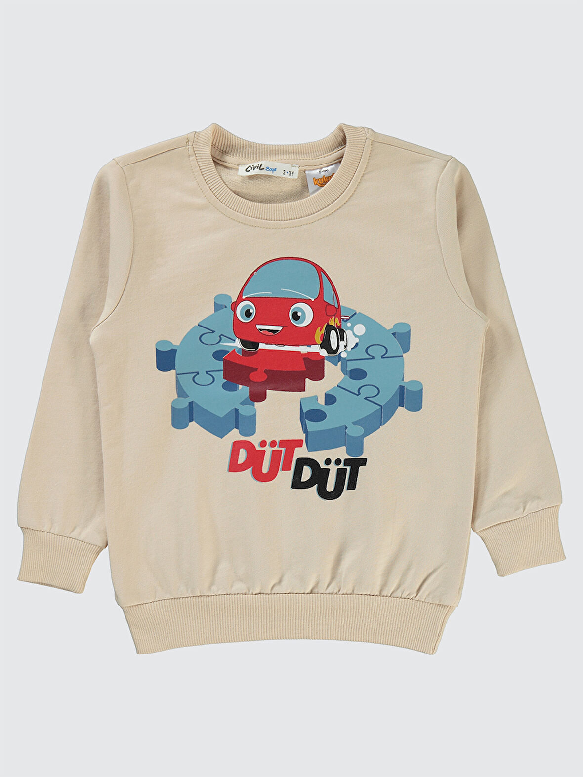Civil Boys Erkek Çocuk Sweatshirt 2-5 Yaş Taş Rengi