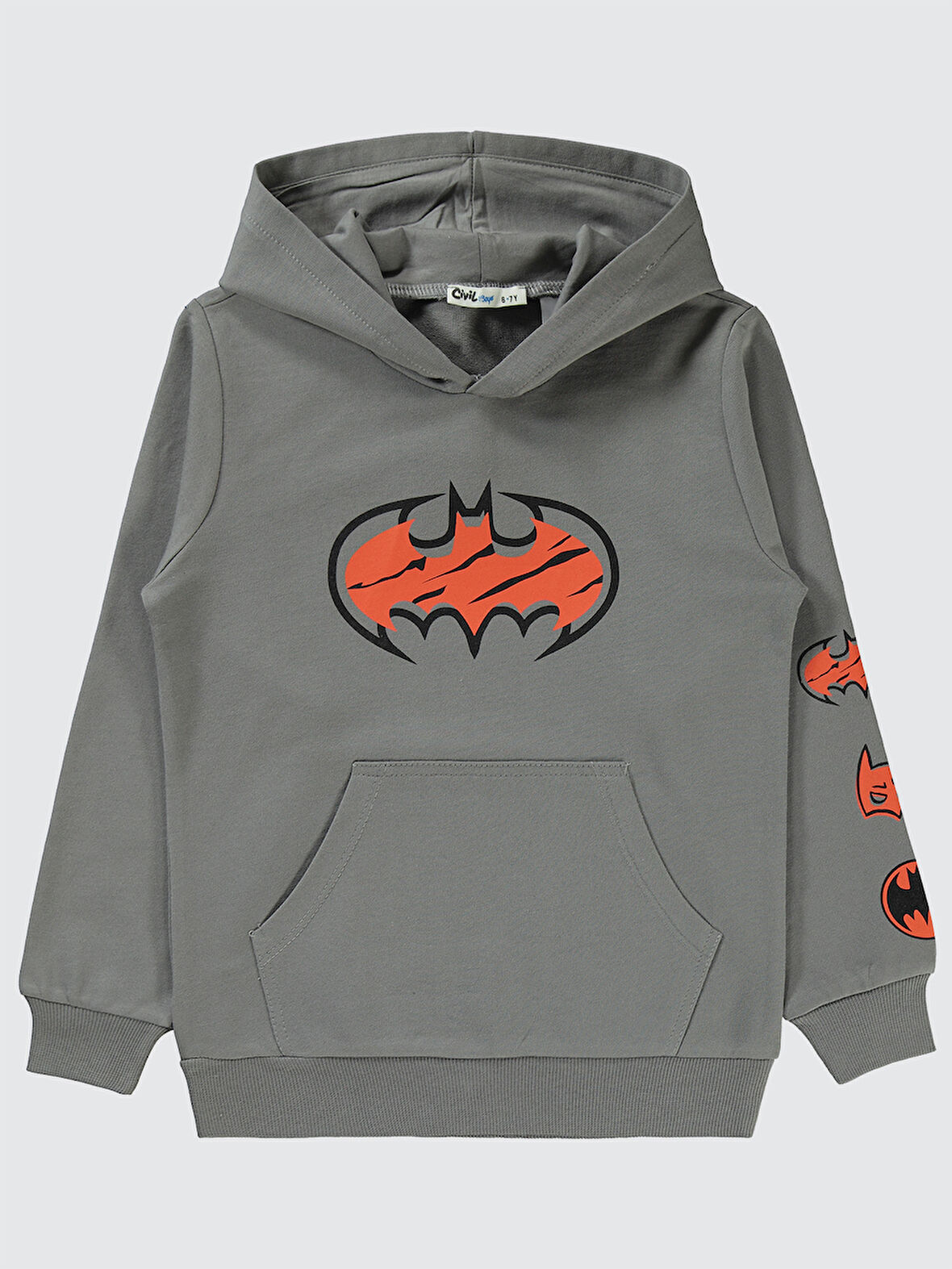 Batman Erkek Çocuk Sweatshirt 6-9 Yaş Antrasit