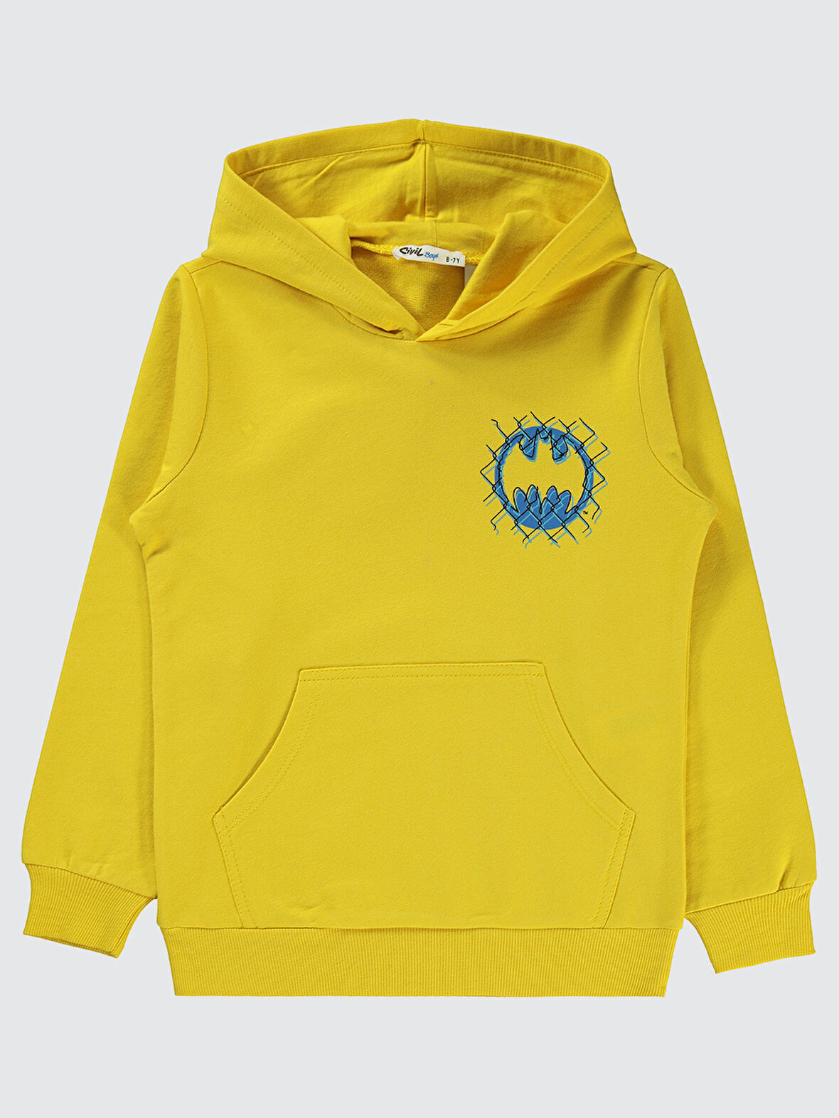 Batman Erkek Çocuk Sweatshirt 6-9 Yaş  Sarı