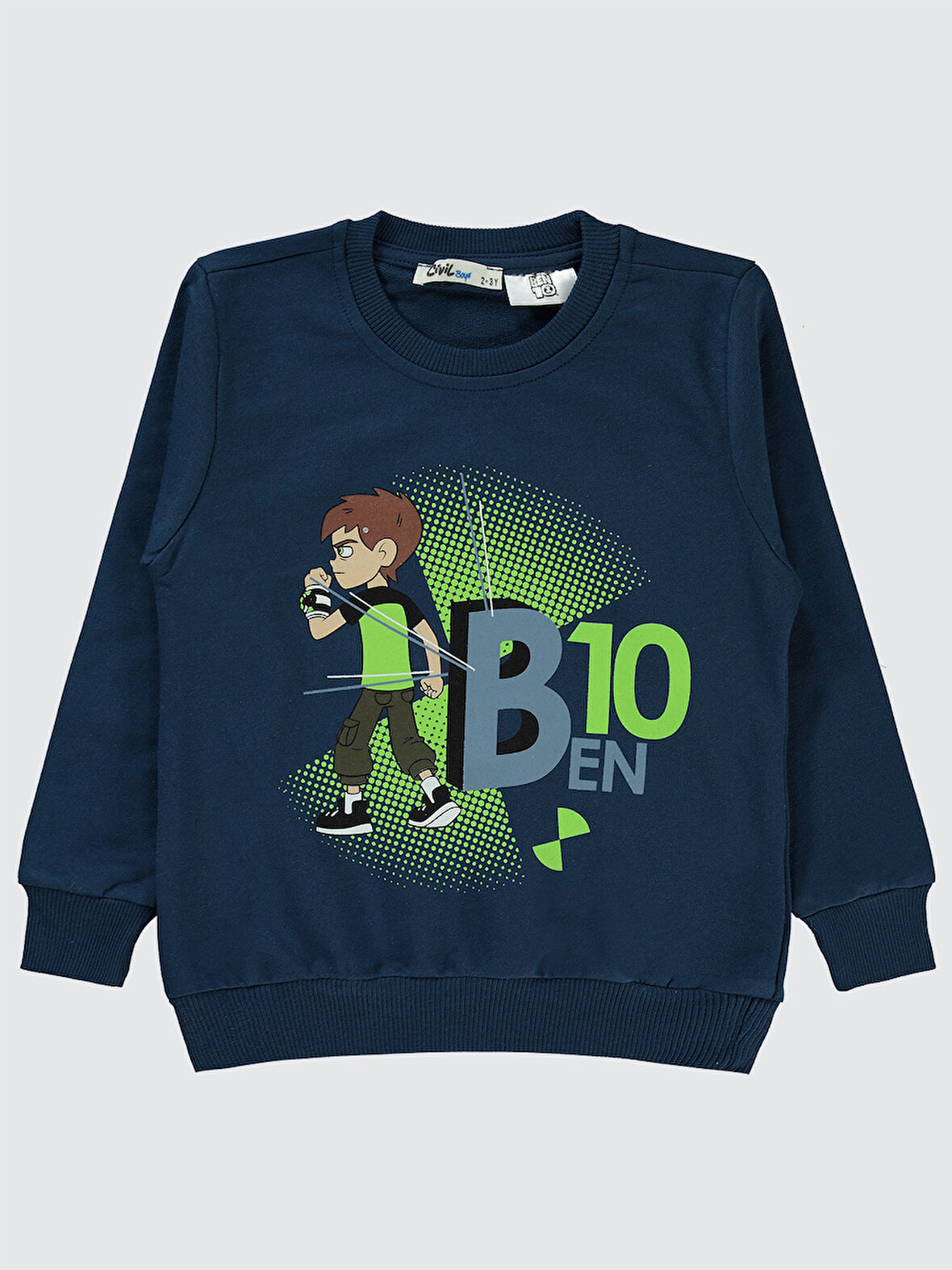 Ben 10 Erkek Çocuk Sweatshirt 2-5 Yaş Lacivert