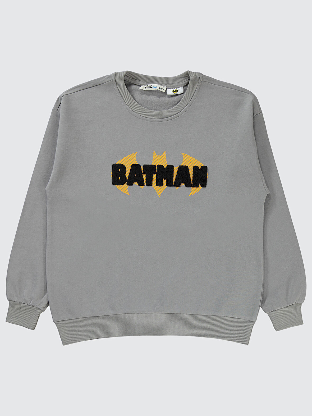 Batman Erkek Çocuk Sweatshirt 10-13 Yaş  Gri