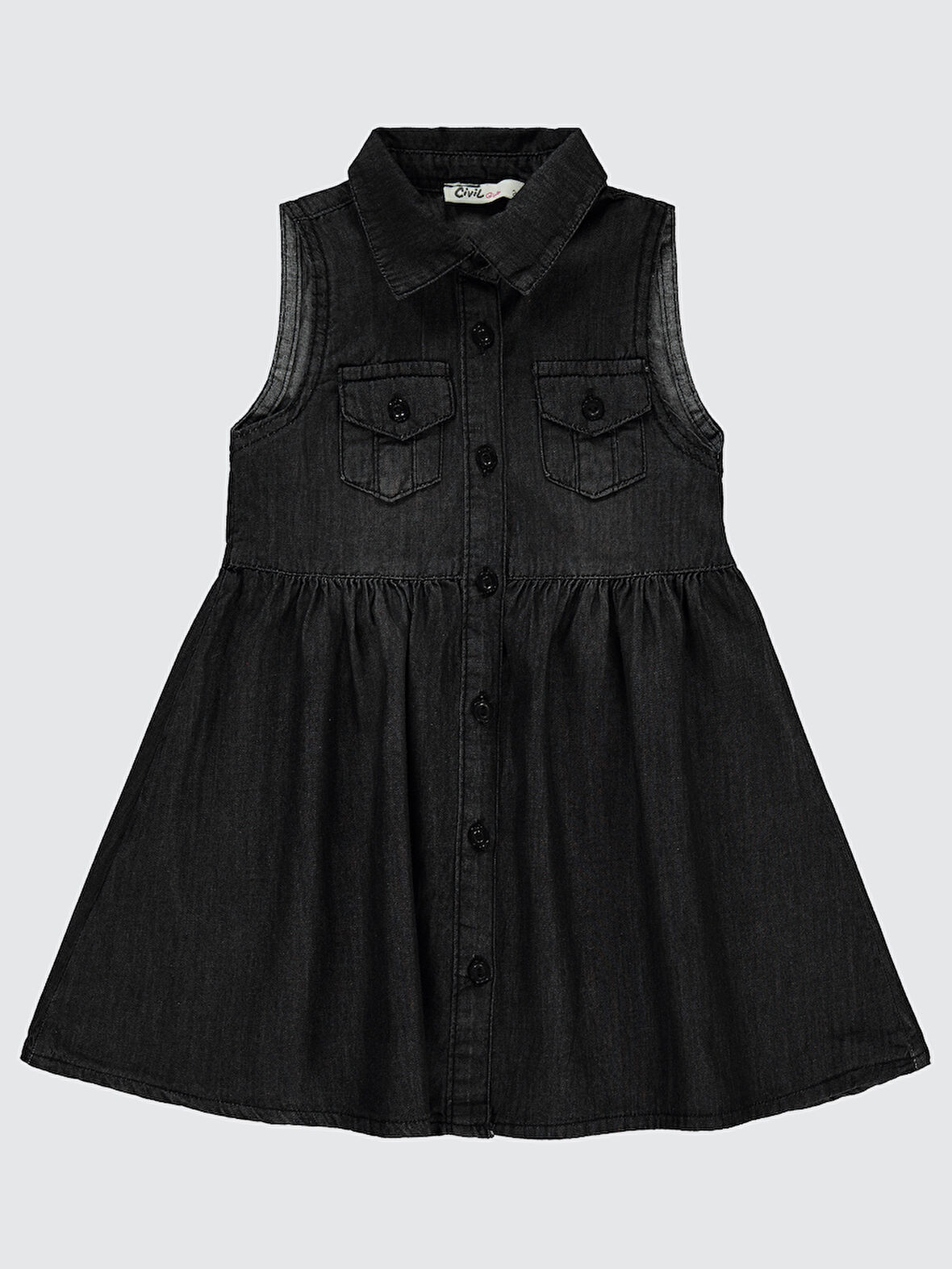 Civil Girls Kız Çocuk Elbise 2-5 Yaş Siyah