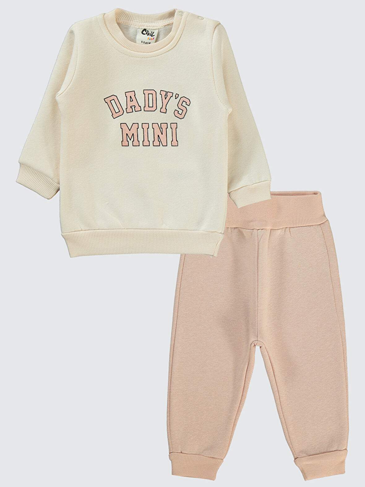 Civil Baby Kız Bebek Takım 6-18 Ay Pudra